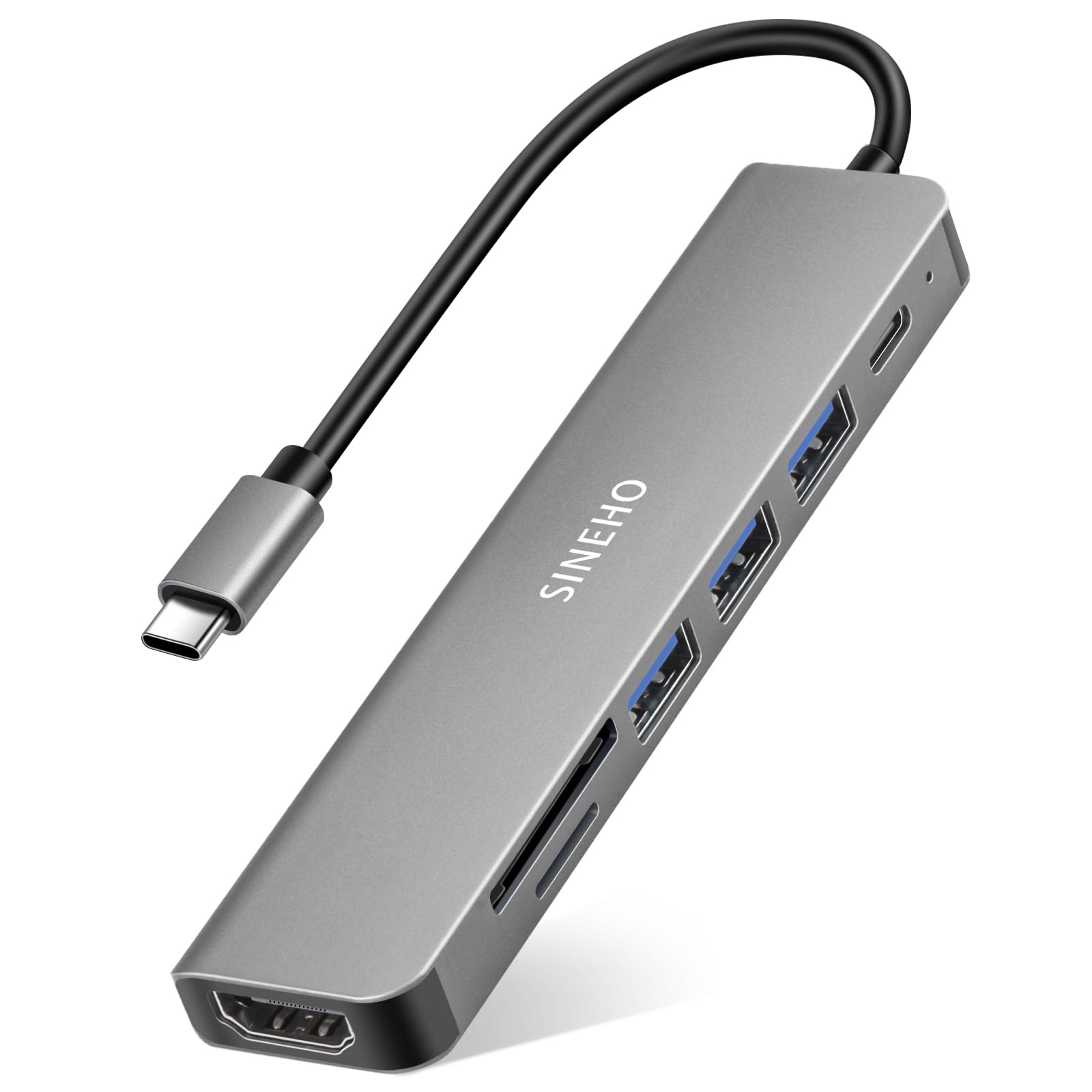 Sineho HUB USB-C 7-IN-1 con HDTV 4K