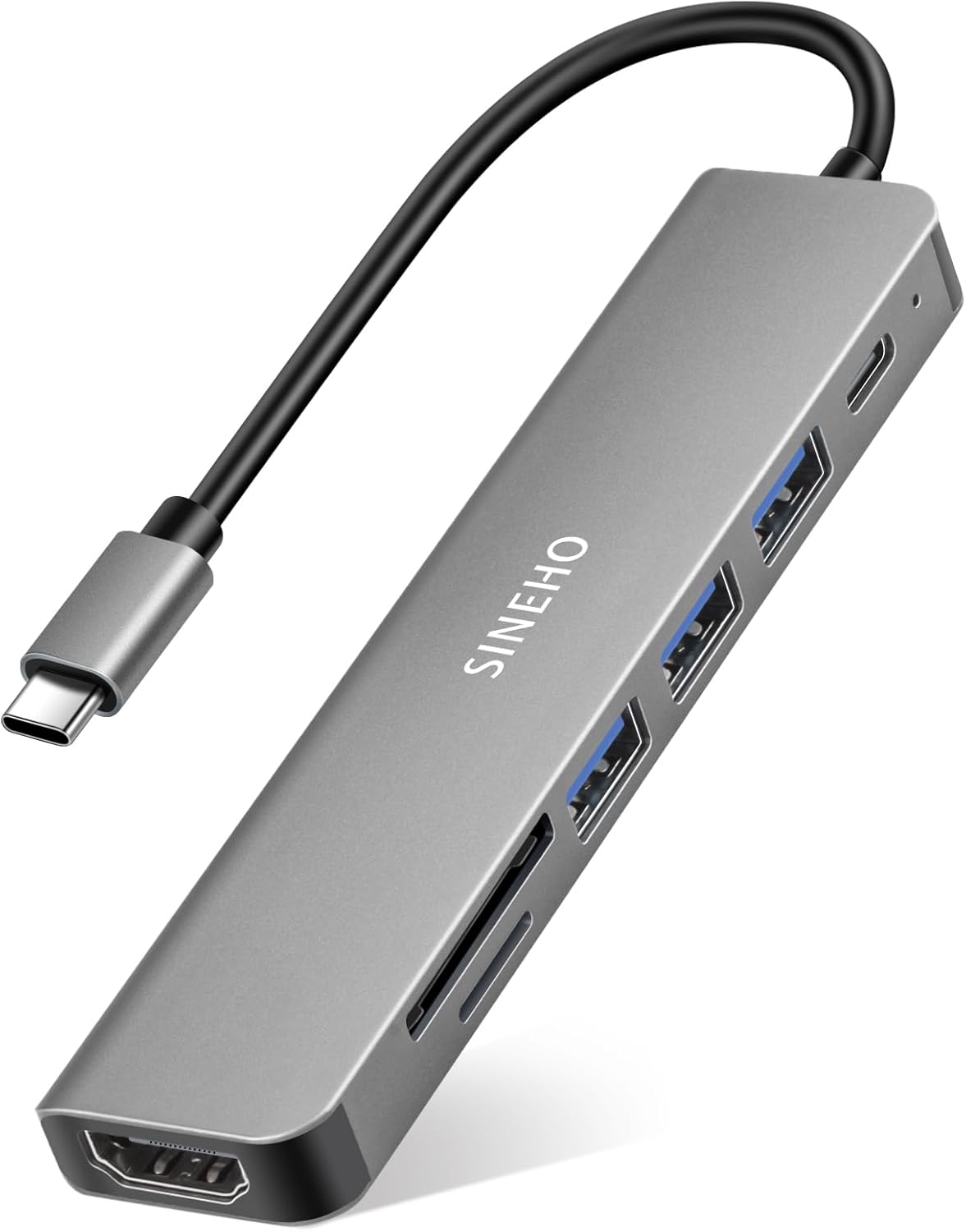 Sineho HUB USB-C 7-IN-1 con HDTV 4K - immagine 1