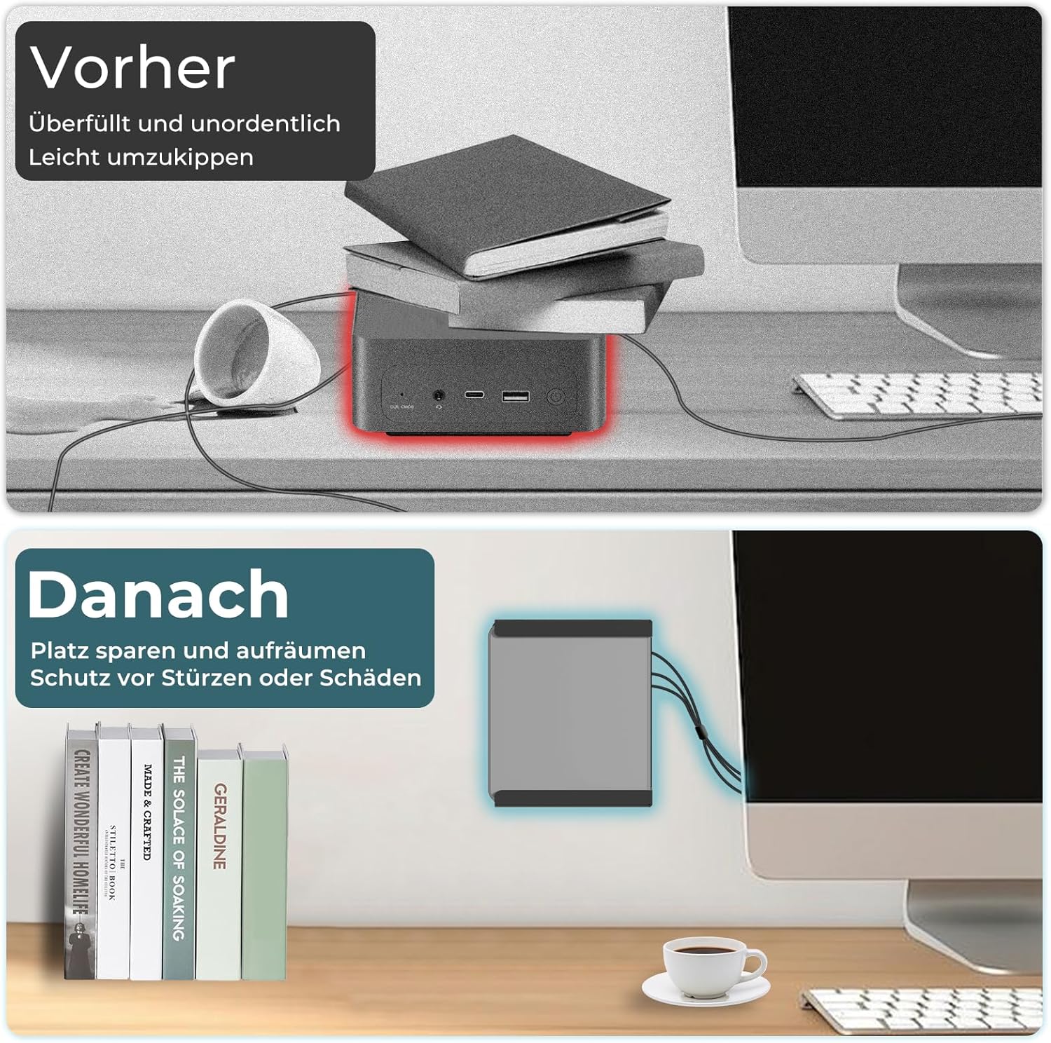 Supporto Mini PC VESA in metallo - immagine 4