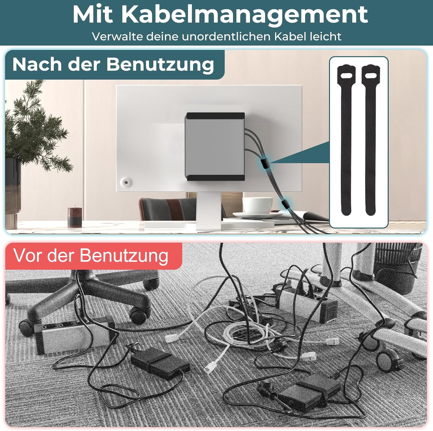 Supporto Mini PC VESA in metallo - immagine 5