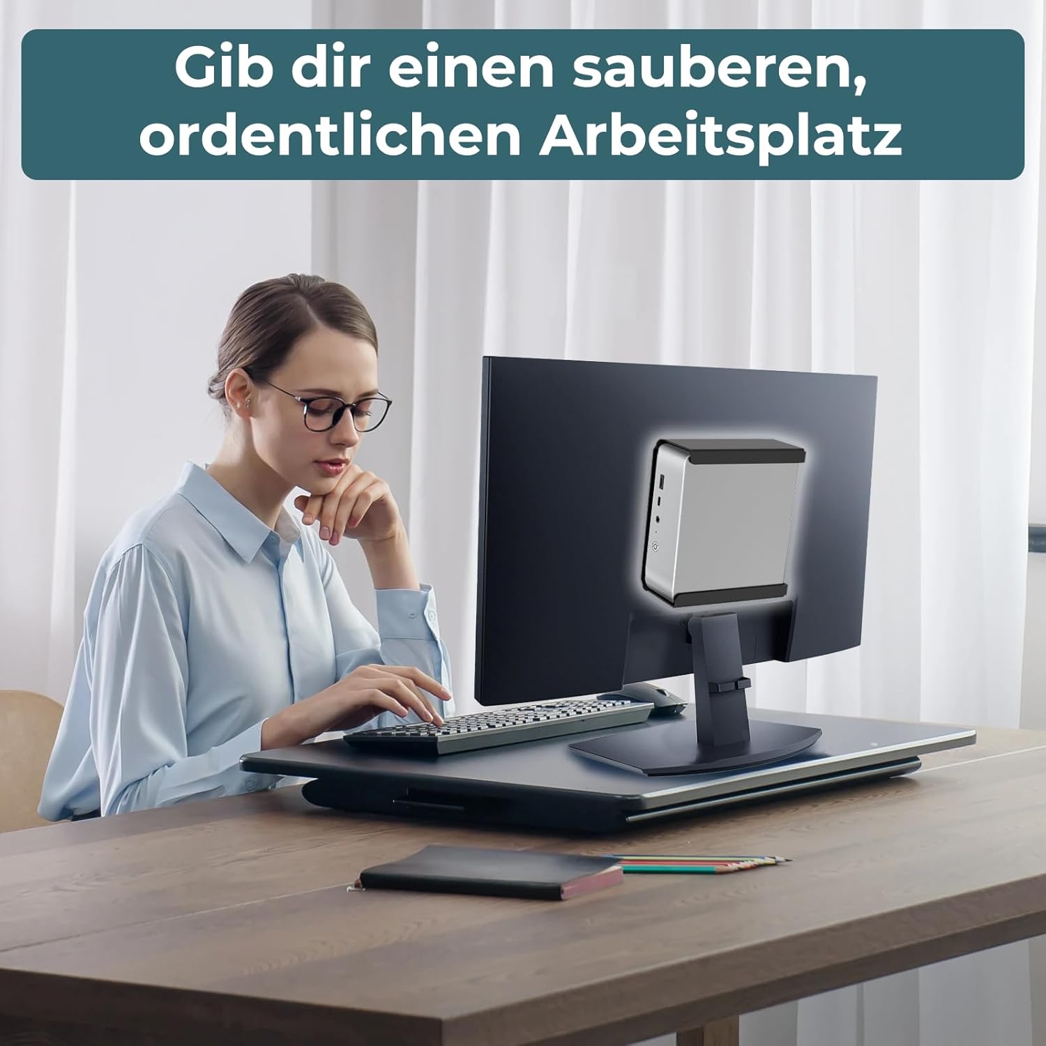 Supporto Mini PC VESA in metallo - immagine 6