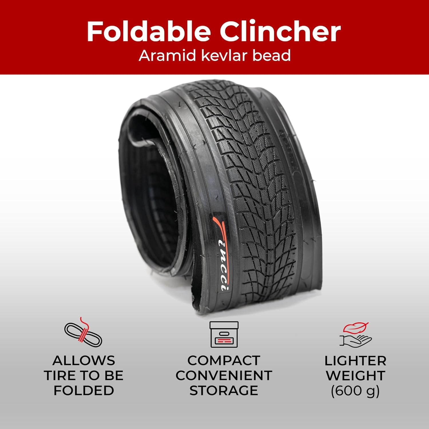 Fincci Set 2 Copertoni 20x1.75 e 2 Camere d'Aria Schrader - immagine 4