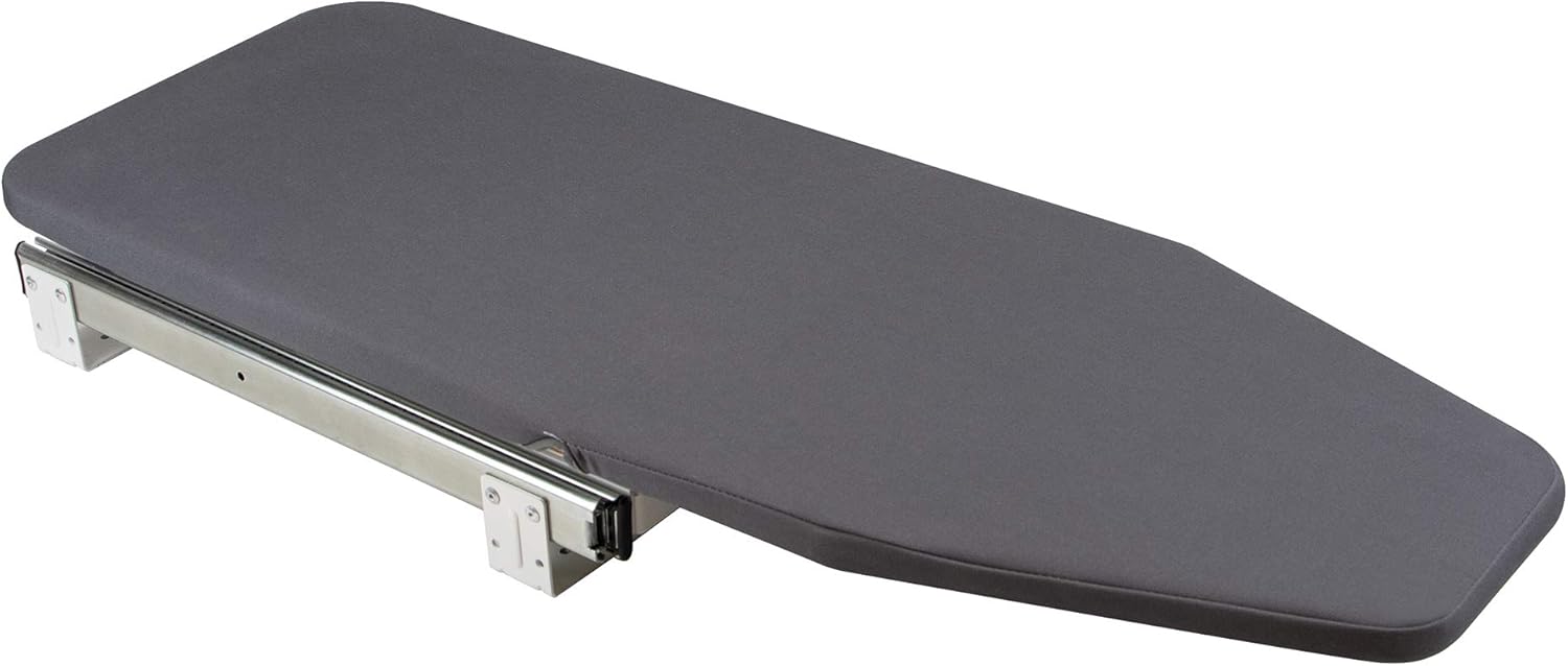 Emuca Asse da Stiro Pieghevole ed Estraibile, Grigio - immagine 1