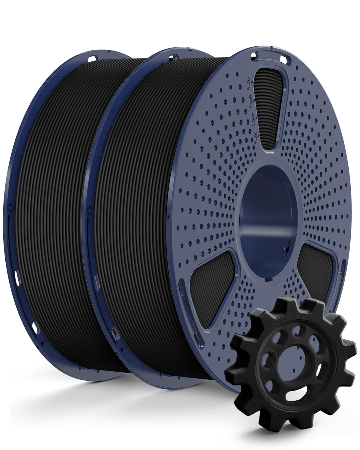 Sunlu 2KG Filamento PETG 3D Rapido 1.75mm, Nero