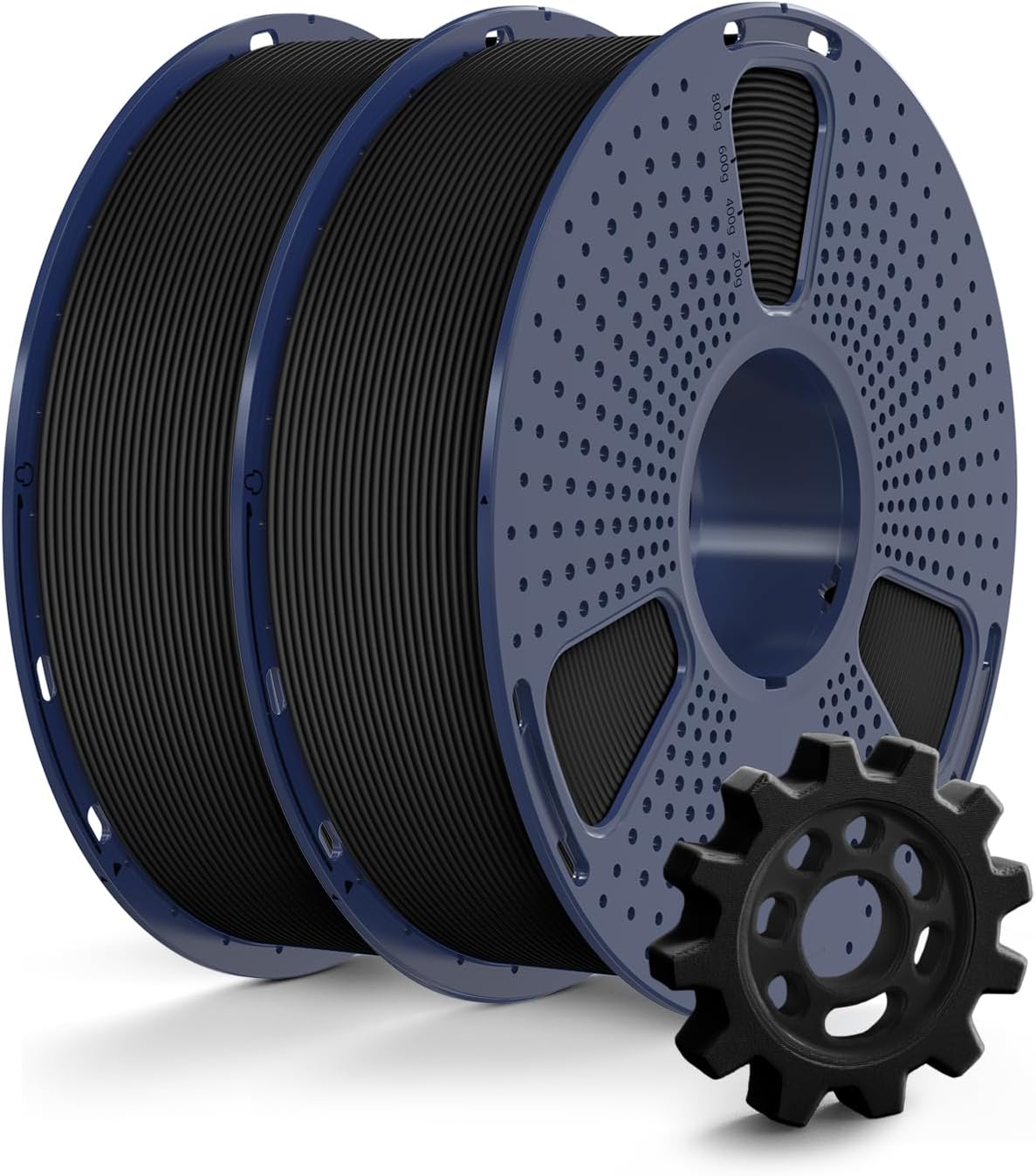 Sunlu 2KG Filamento PETG 3D Rapido 1.75mm, Nero - immagine 1