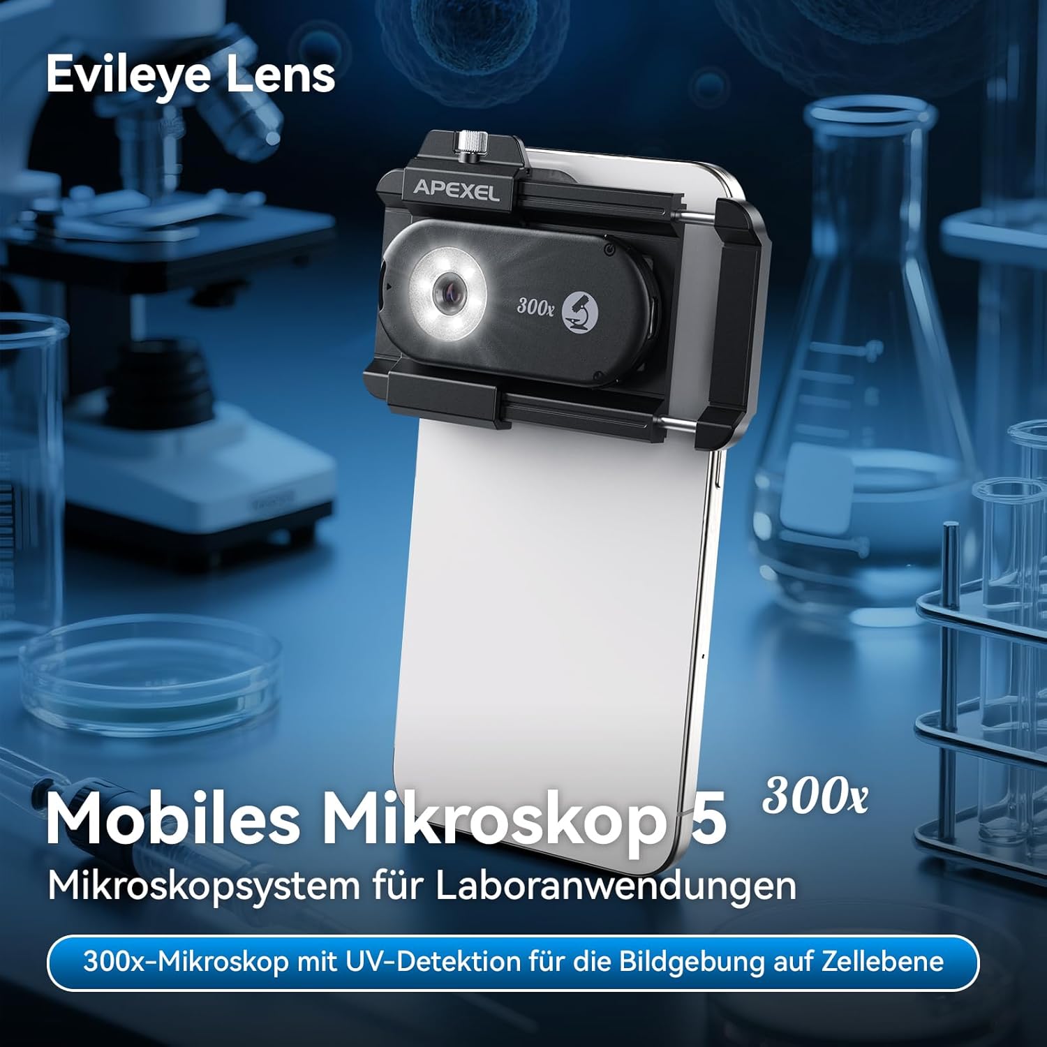 Evil Eye 300X Microscopio per Telefono con CPL - immagine 3