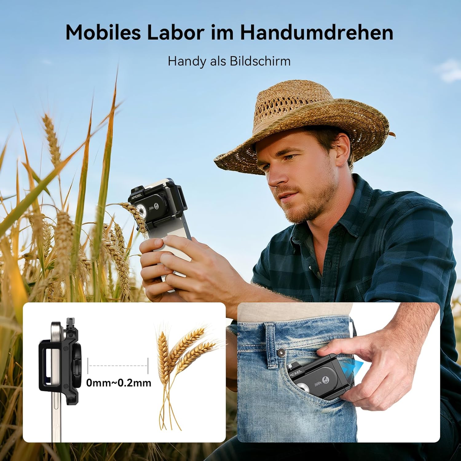 Evil Eye 300X Microscopio per Telefono con CPL - immagine 6