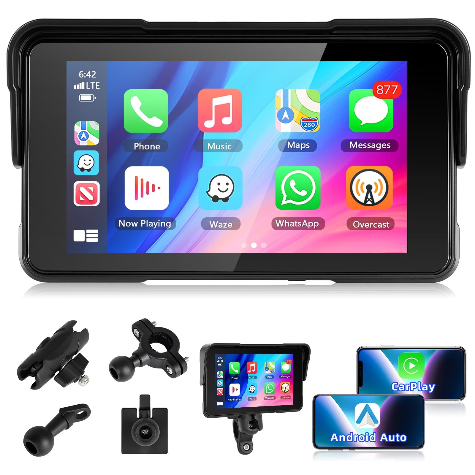 Motorsi Carplay per Moto 5 Pollici Touchscreen