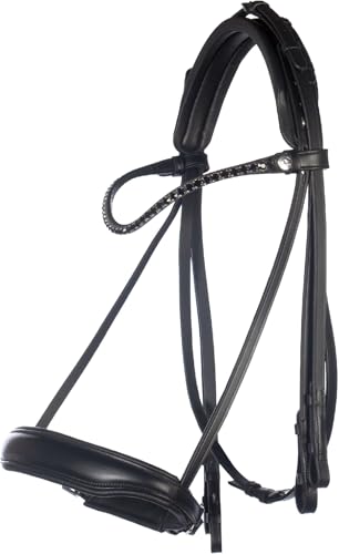 HKM Grace Doppia briglia Nero Pony