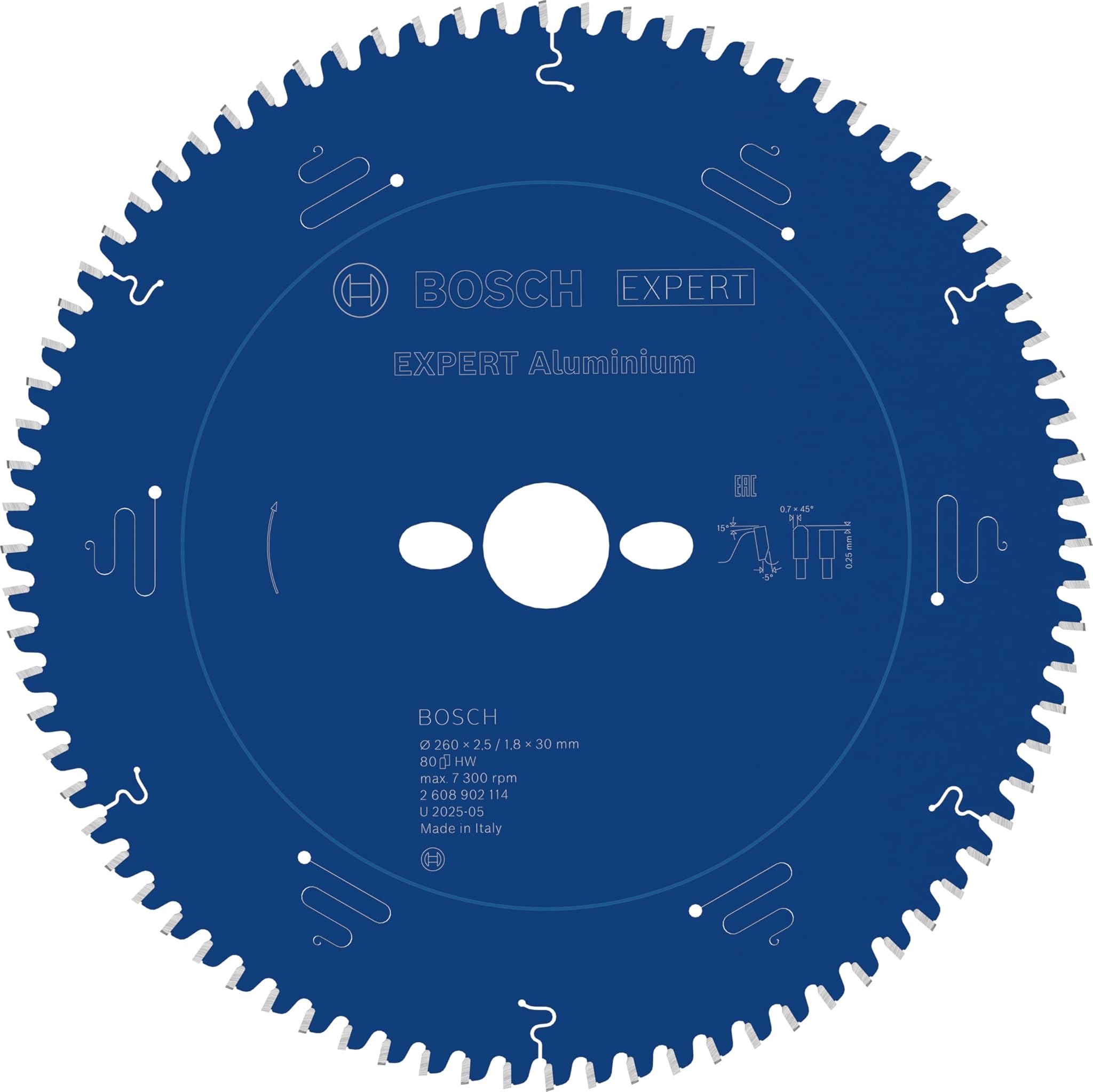 Bosch 1x Lama Sega Circolare EXPERT per Alluminio