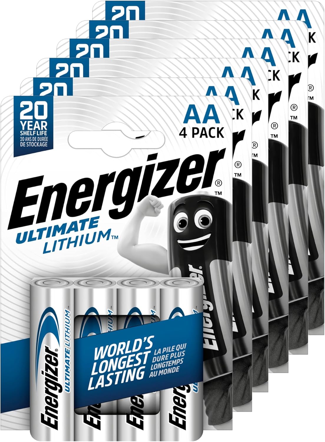 24 Batterie Energizer Ultimate Lithium AA Lunga Durata - immagine 1