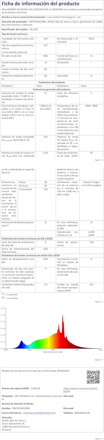 Aqara Lampadina LED T2 E27 RGB, Bianco Sintonizzabile - immagine 8