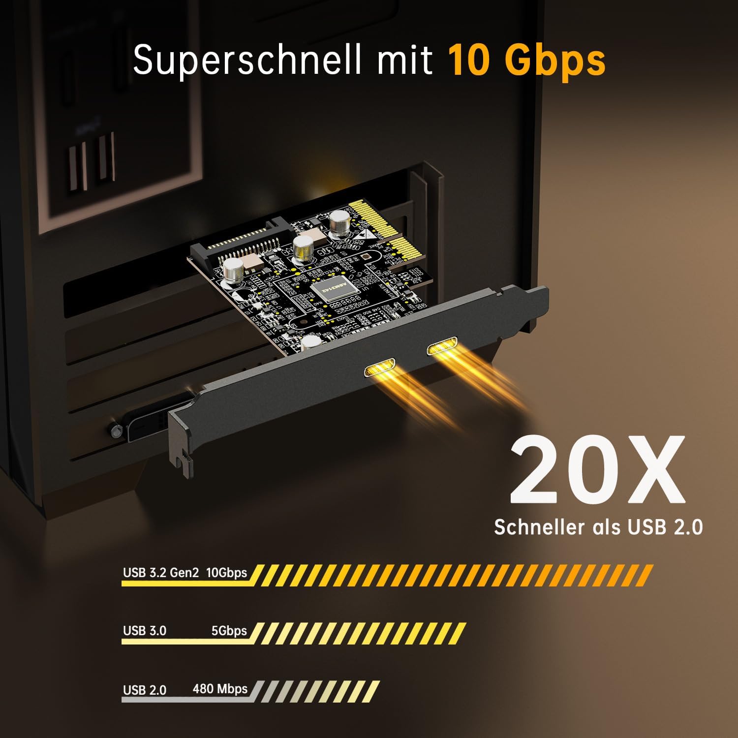 Scheda USB c pcie - immagine 2