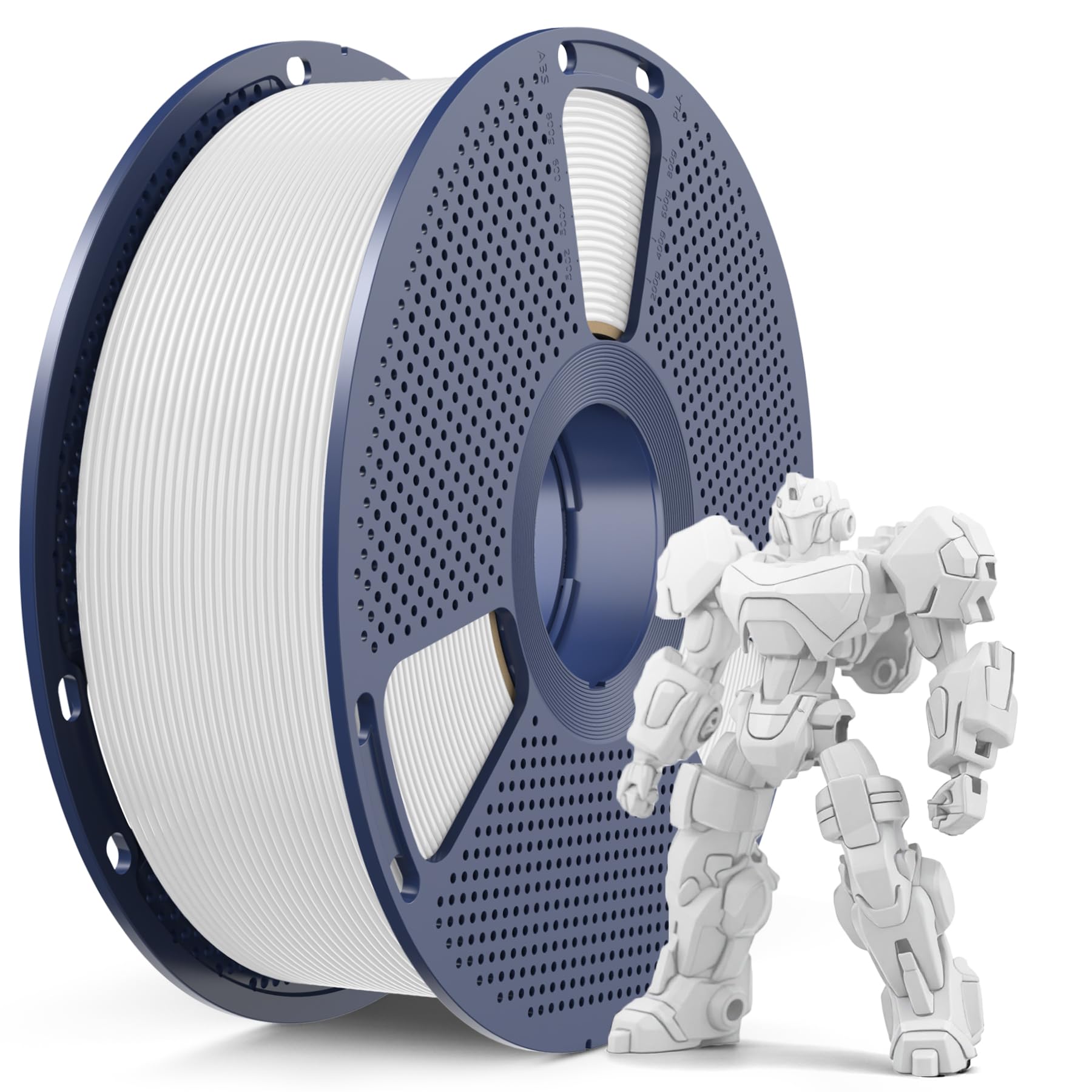 Sunlu PETG Filament 1.75 mm per Stampante 3D, Bianco 1kg