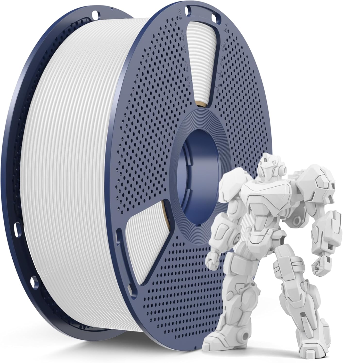 Sunlu PETG Filament 1.75 mm per Stampante 3D, Bianco 1kg - immagine 1