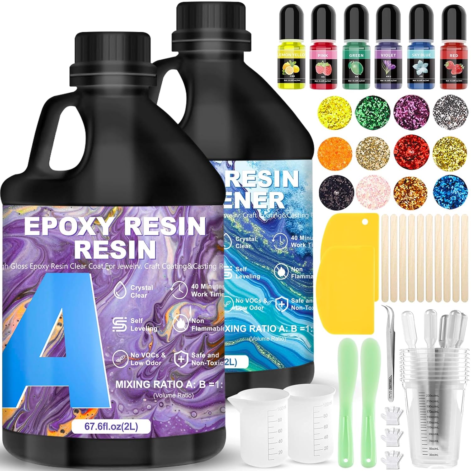 Rddaipe Resina Epossidica Trasparente 4L - immagine 1