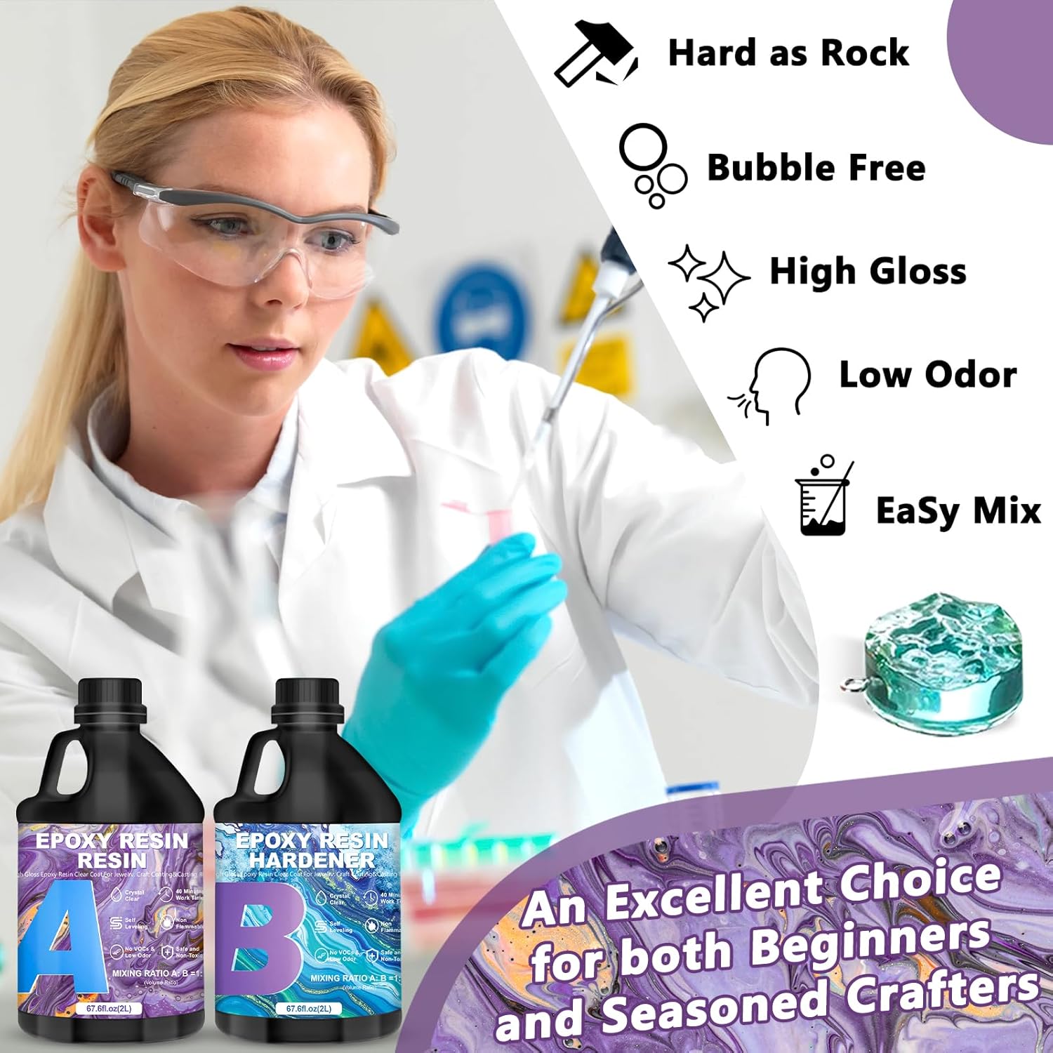 Rddaipe Resina Epossidica Trasparente 4L - immagine 4