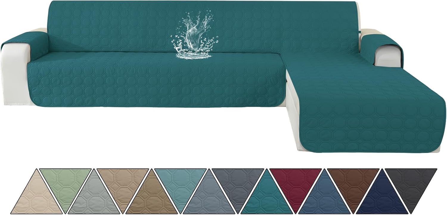 Ystyle Copridivano Impermeabile con Penisola L 255 CM, Verde Scuro