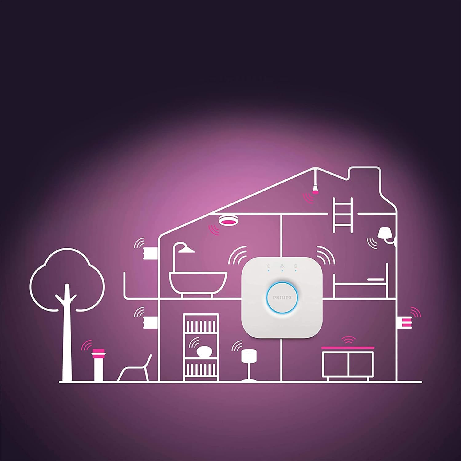 Philips Hue White and Color Ambiance Xamento - Plafoniera Bagno Smart - immagine 5