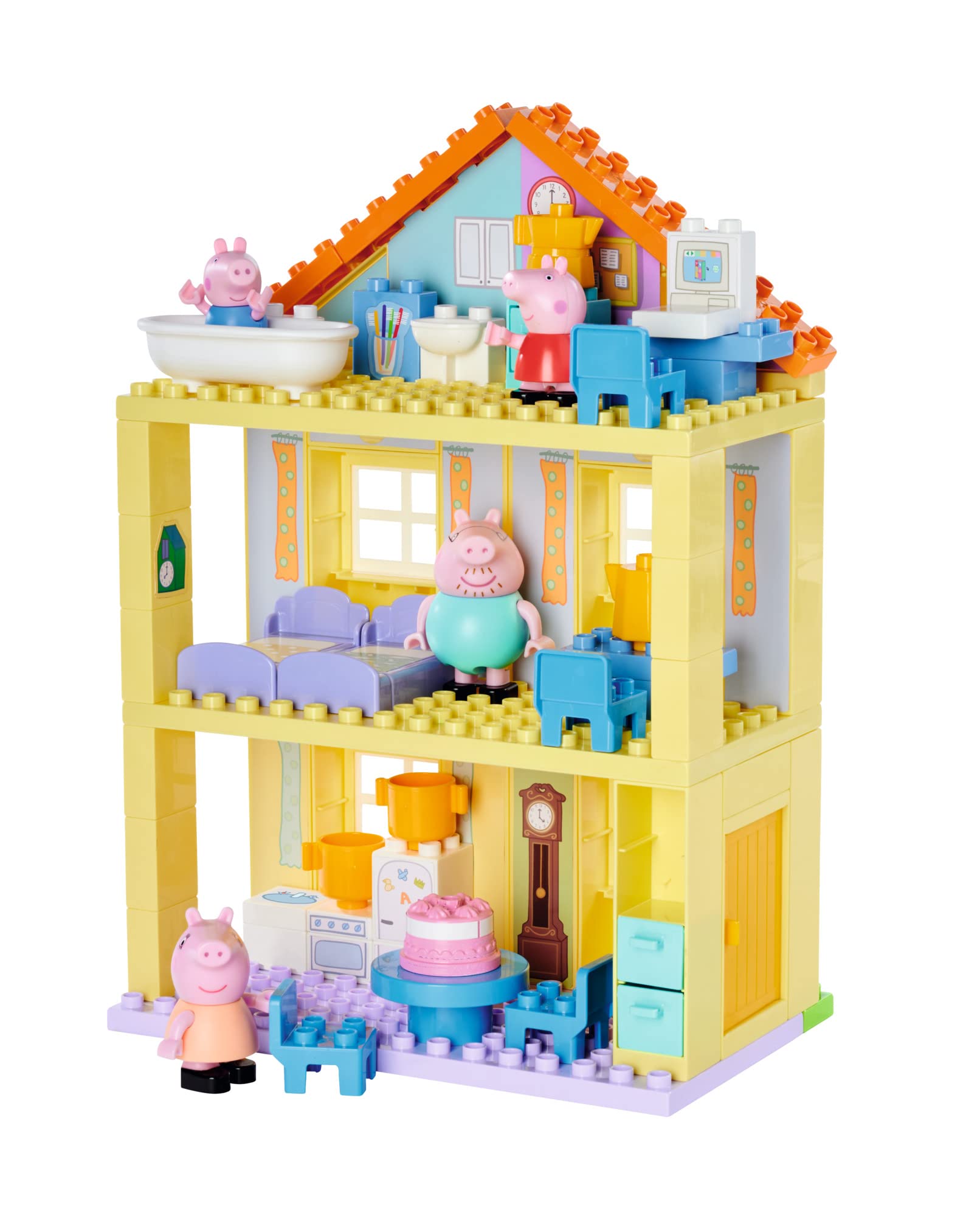 BIG-Bloxx - Casetta Giocattolo Peppa Pig 86 Mattoncini