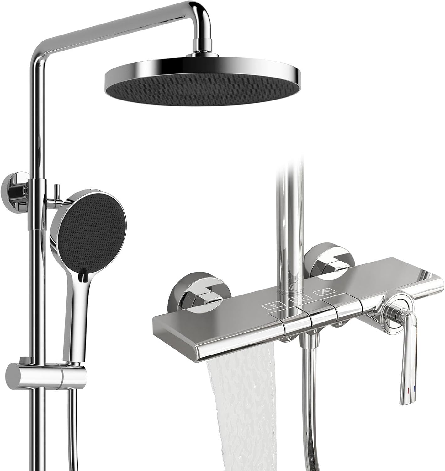 Set Doccia con Miscelatore Cascata e Tasti Pianoforte - immagine 1