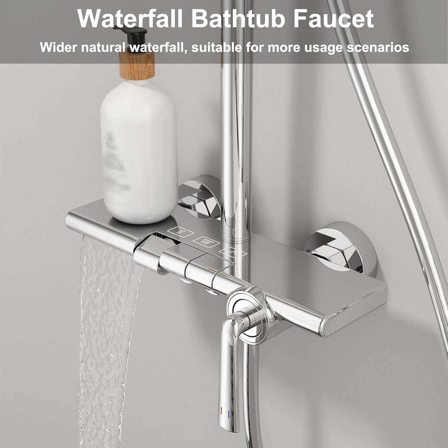 Set Doccia con Miscelatore Cascata e Tasti Pianoforte - immagine 6