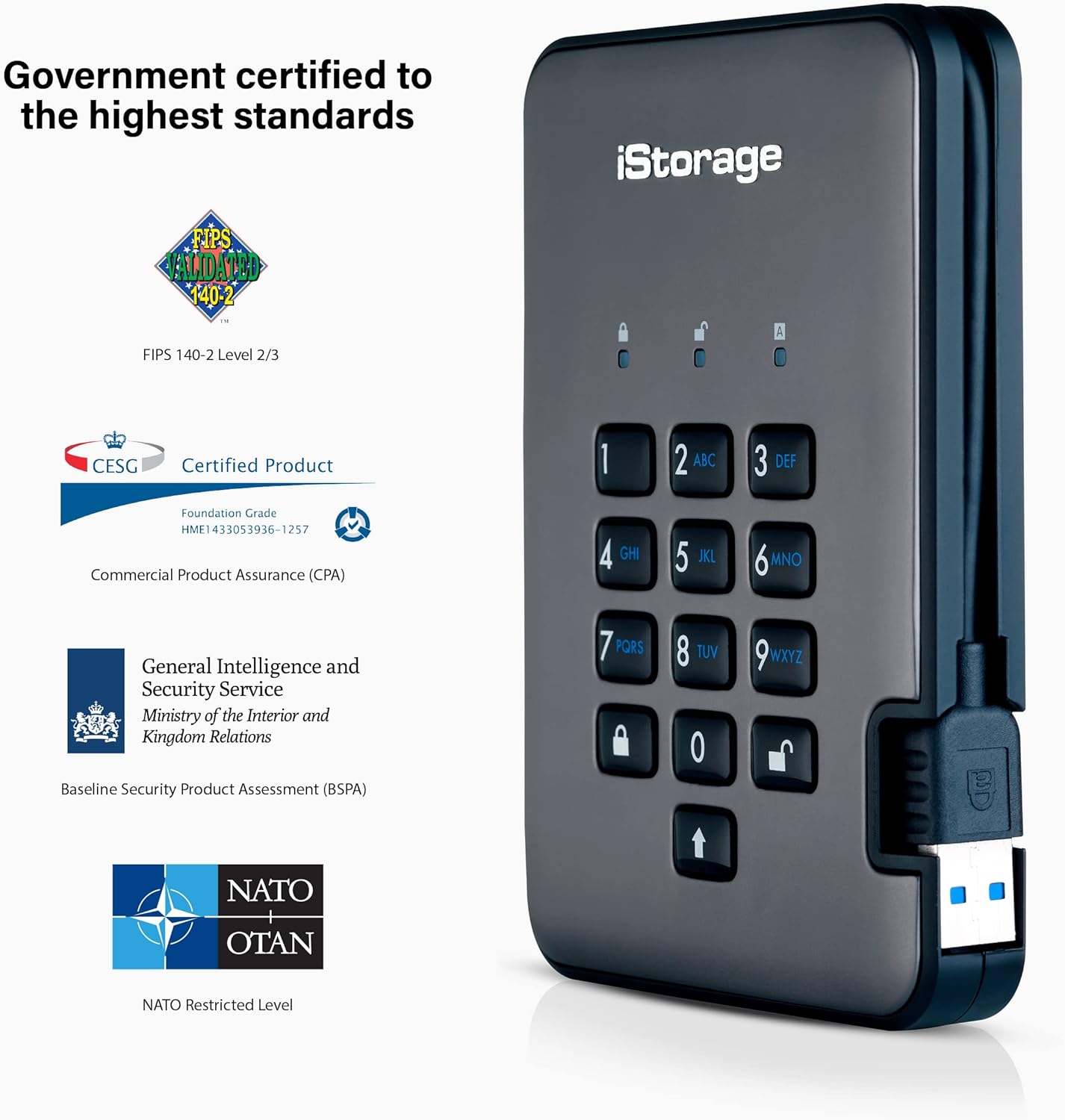 Istorage diskAshur PRO2 HDD 4 TB - immagine 7