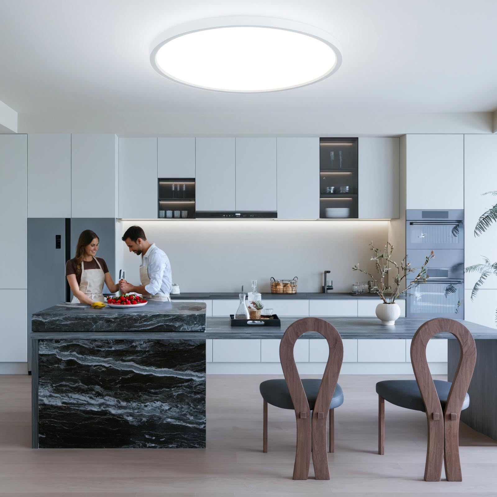 Plafoniera LED Soffitto 40CM 48W 6500K Moderna