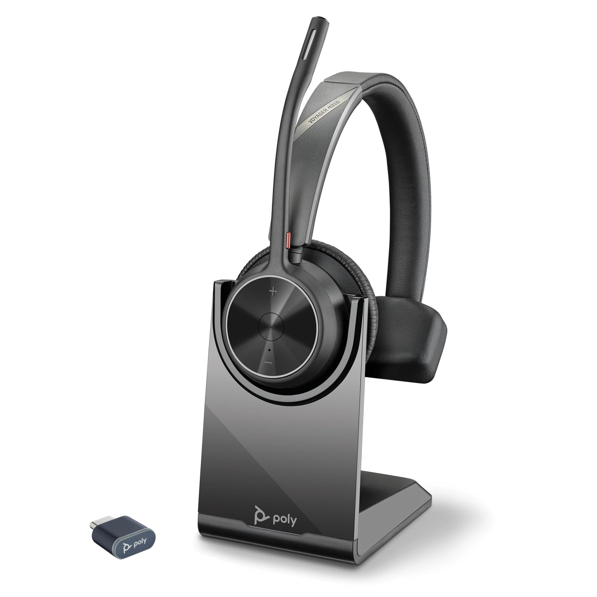 Poly Voyager 4310 UC - Cuffia Monoaurale Wireless, Nero