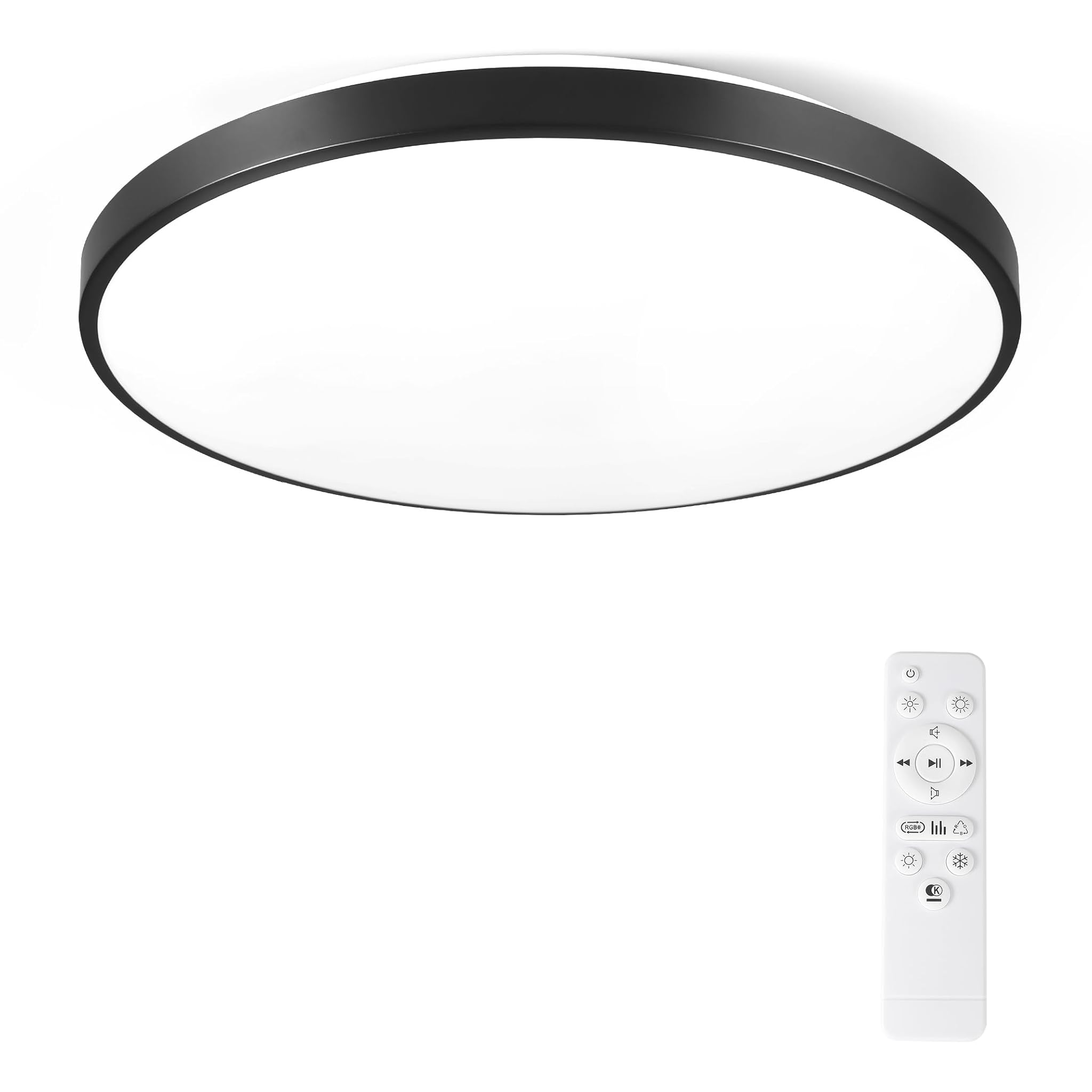 Horevo Plafoniera LED Incasso 40cm Nera