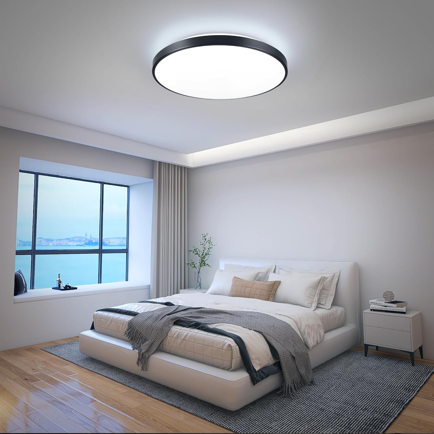 Horevo Plafoniera LED Incasso 40cm Nera - immagine 5