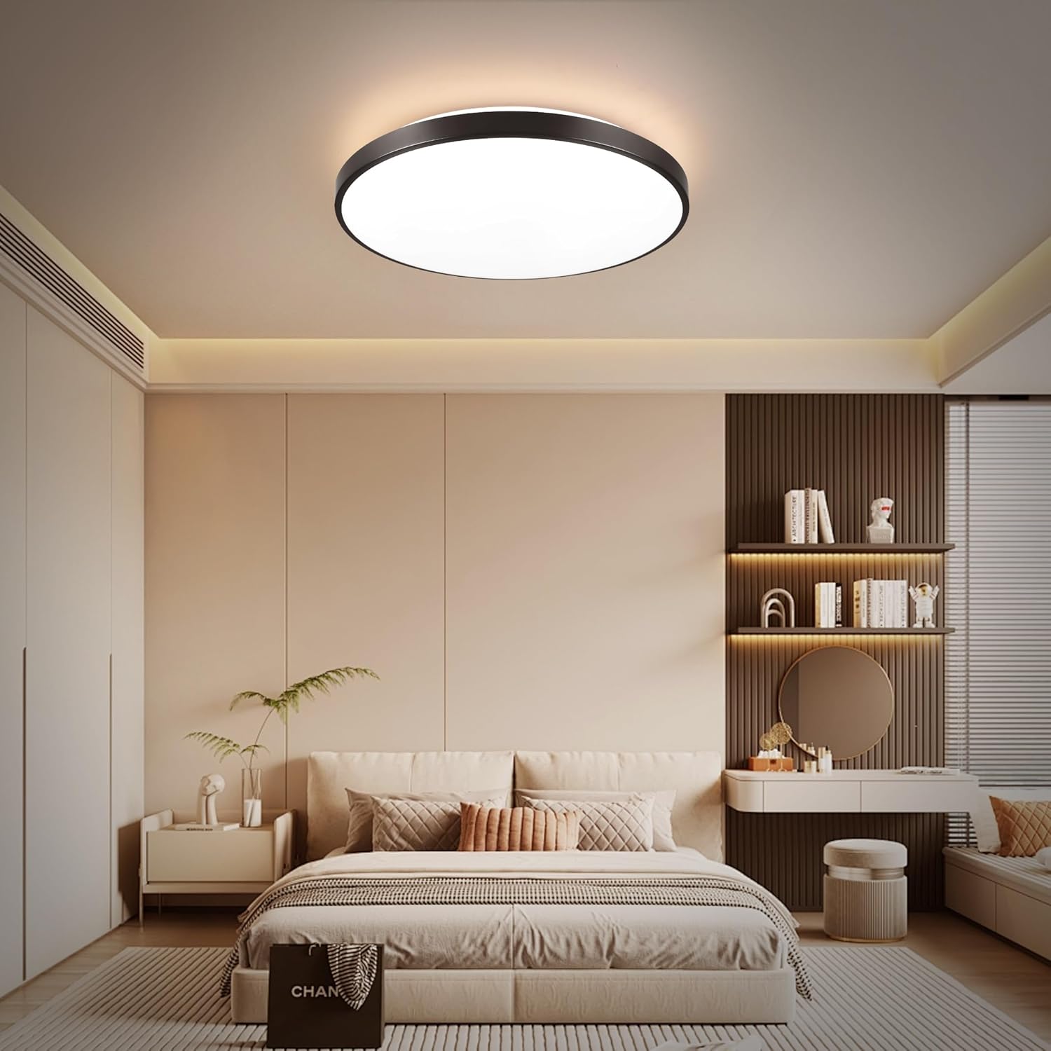 Horevo Plafoniera LED Incasso 40cm Nera - immagine 6