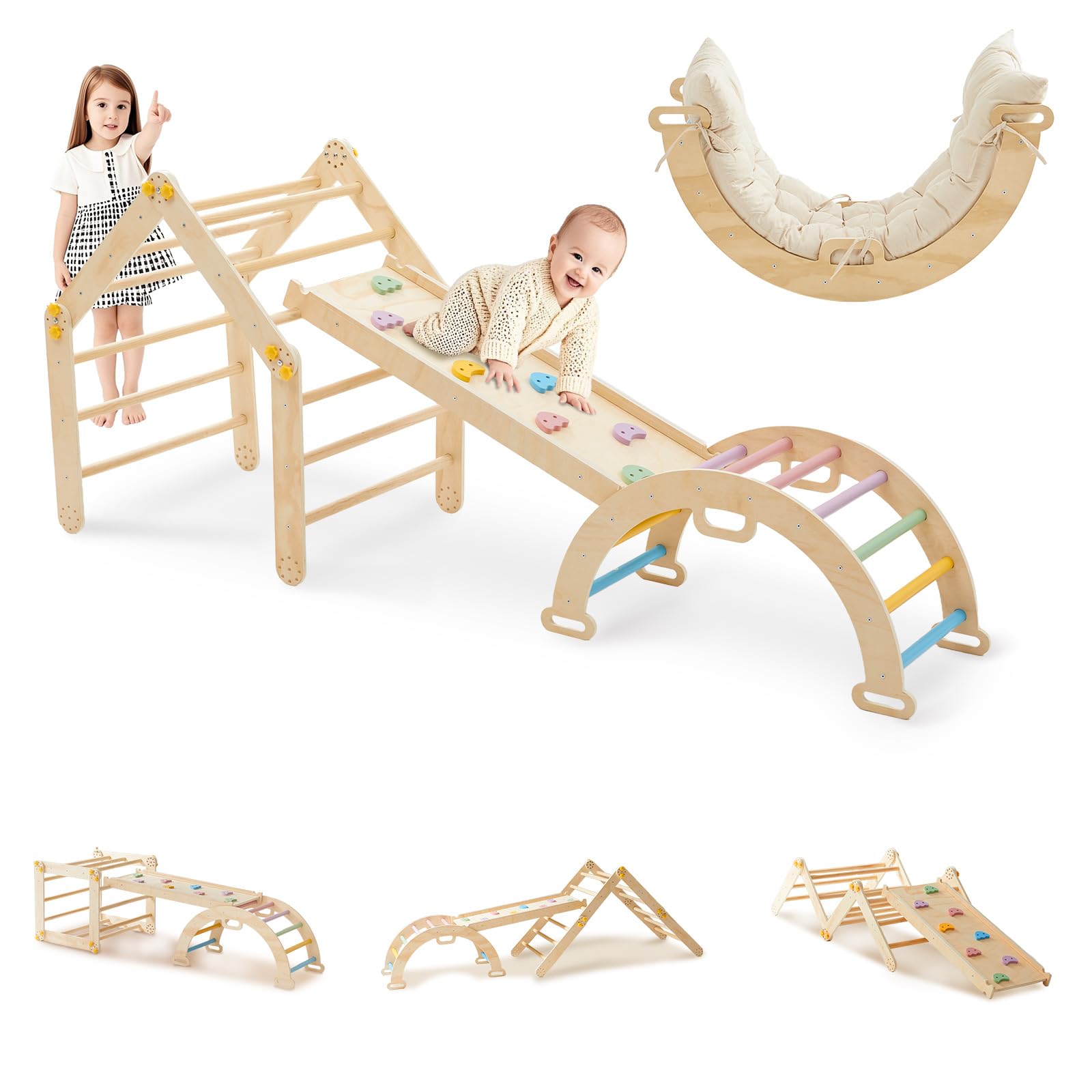 Montessori Struttura da Arrampicata per Interni (1+ Anno)