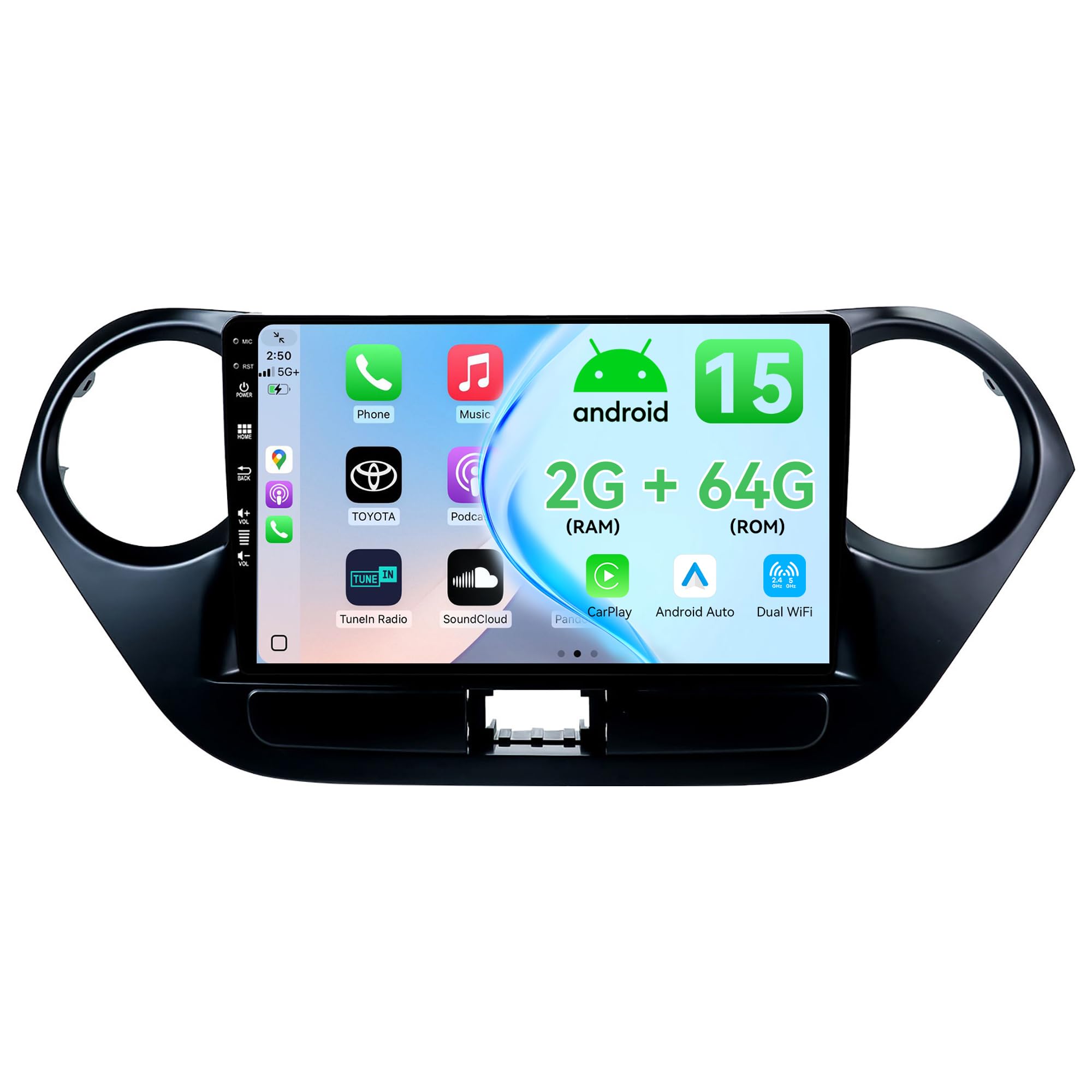 MSD Autoradio Android 15 per Hyundai Grand I10