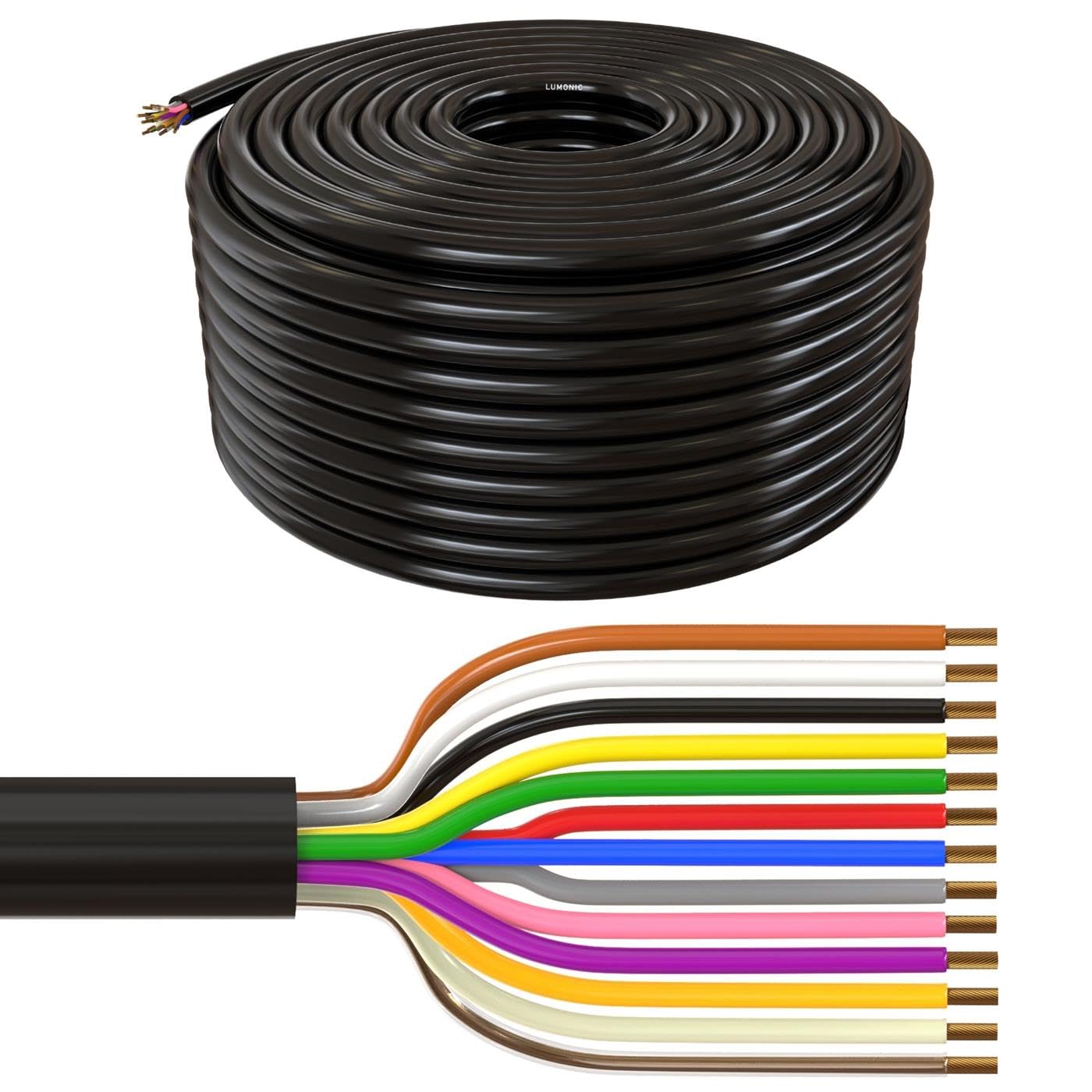 Lumonic Cavo Veicolo FLRYY 13x1,5mm² Nero 20m