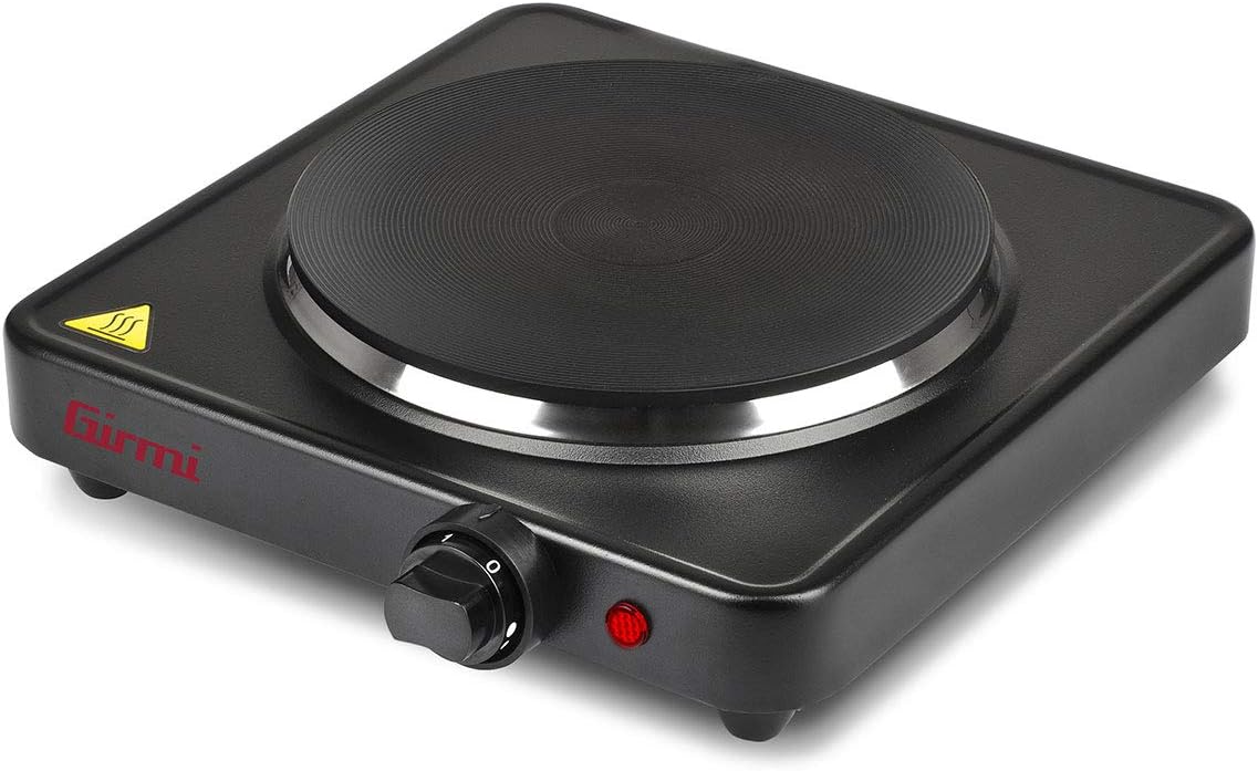 Girmi PE26 Piastra Elettrica in Ghisa 1500W, Nera - immagine 1