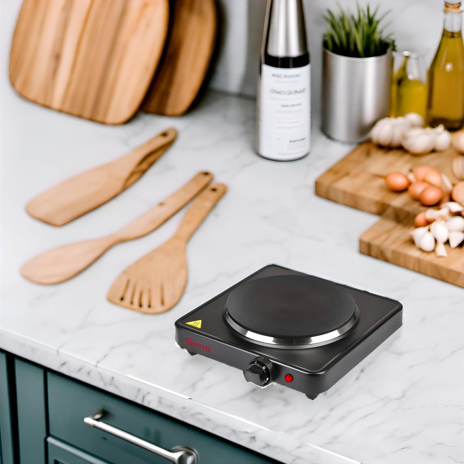 Girmi PE26 Piastra Elettrica in Ghisa 1500W, Nera - immagine 2