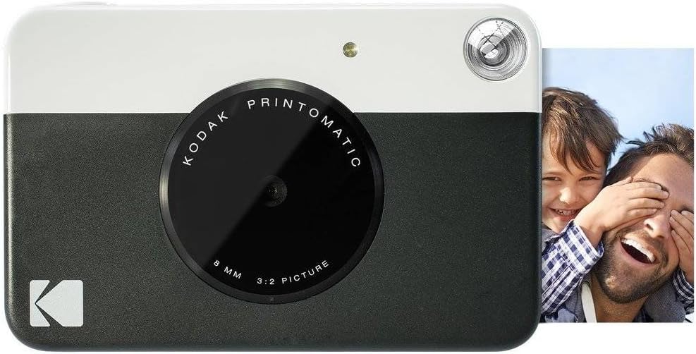 Kodak Printomatic Fotocamera Istantanea Nera + Carta Zink - immagine 2