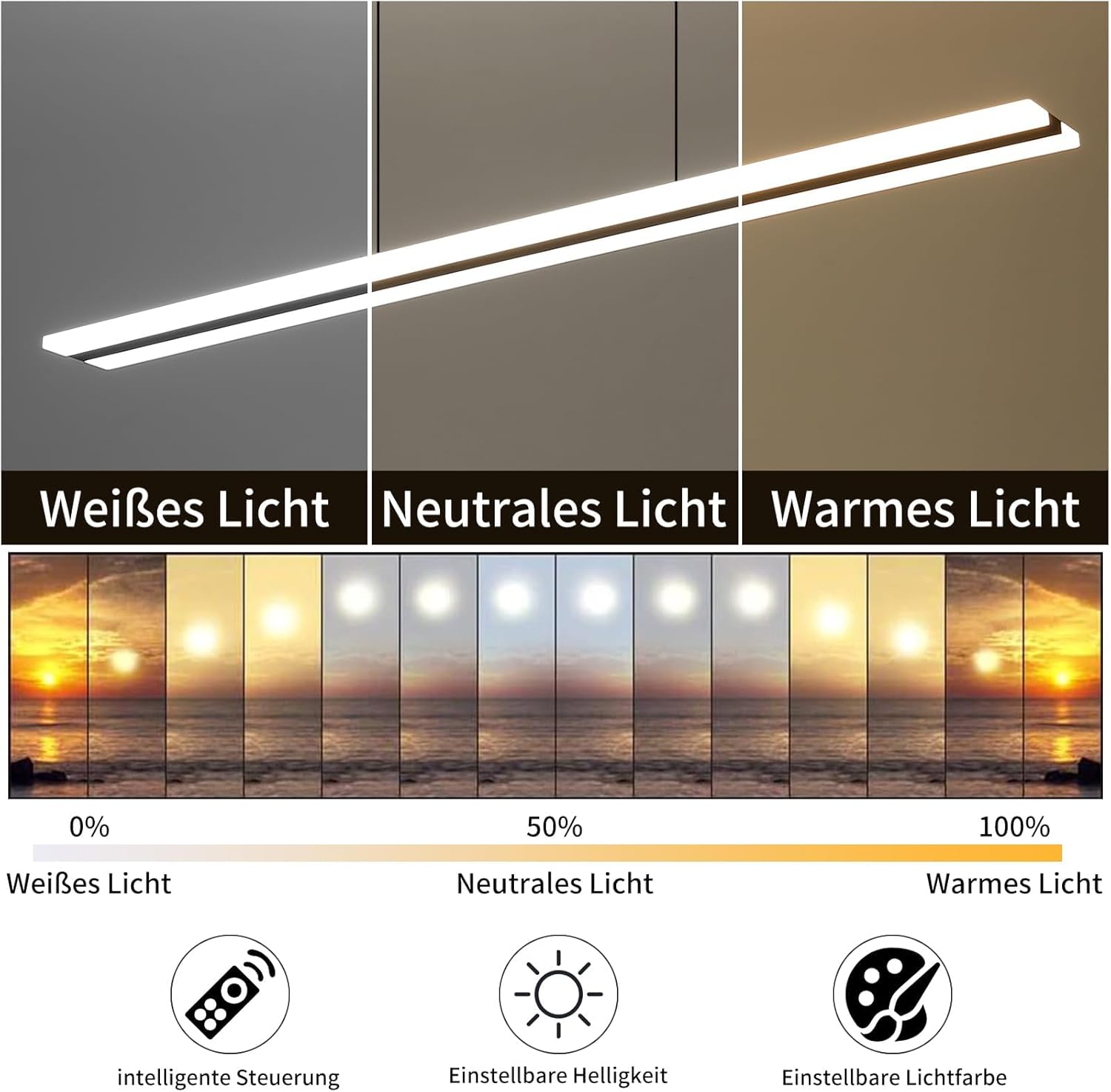 Mikeru Luce a Sospensione Acrilico 100cm - immagine 3