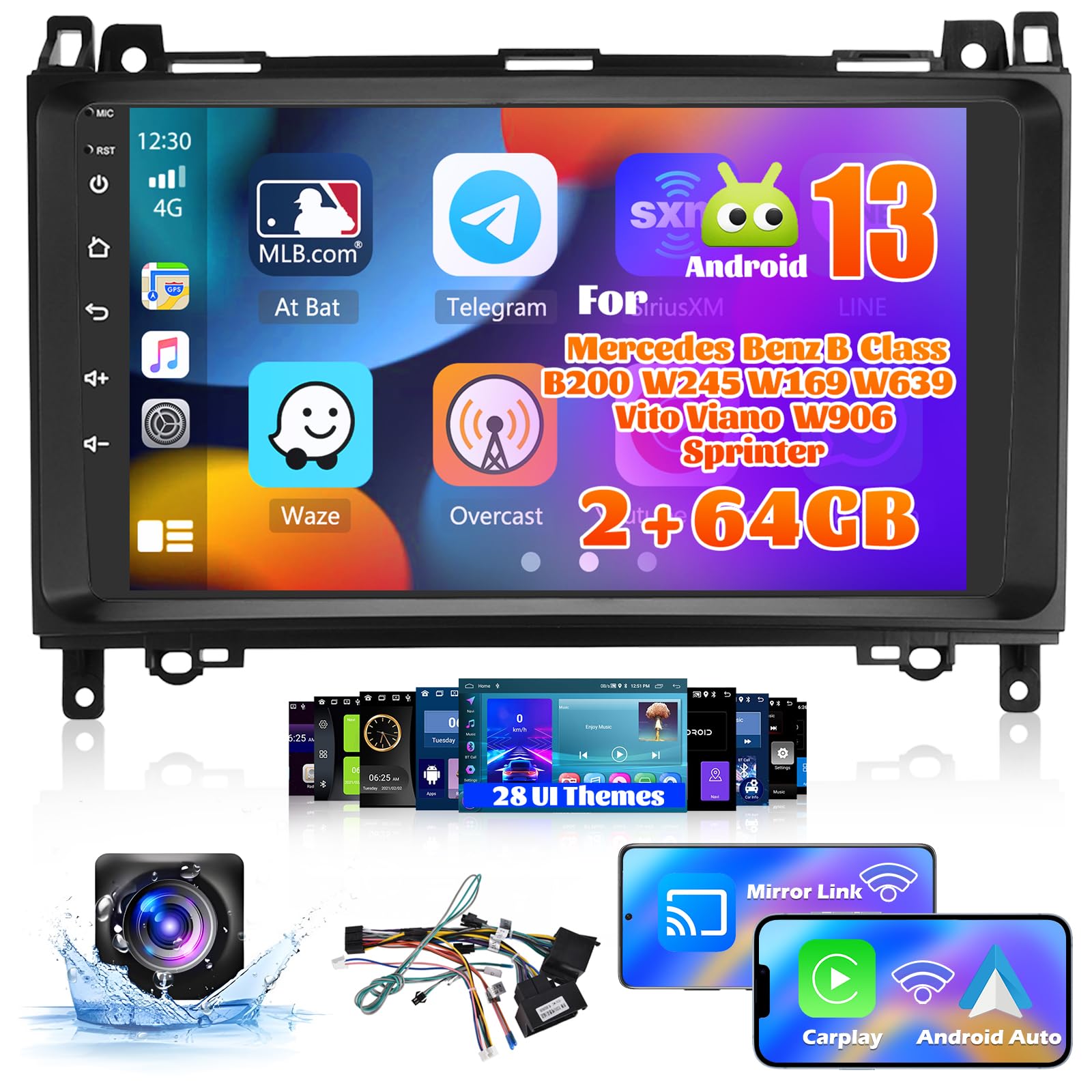 Inefala Autoradio Android 13 per Mercedes Benz 9 Pollici