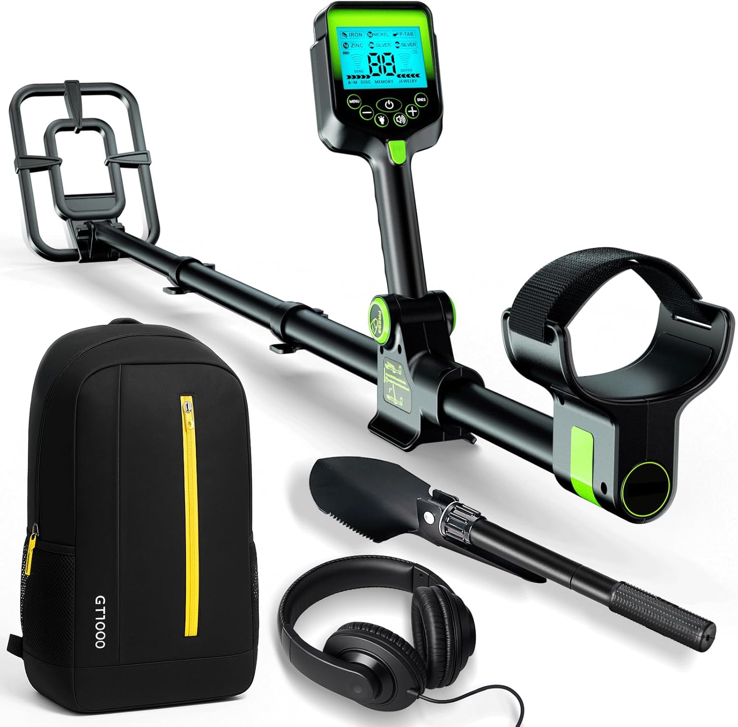 Metal Detector Professionale Ricaricabile con Display LCD