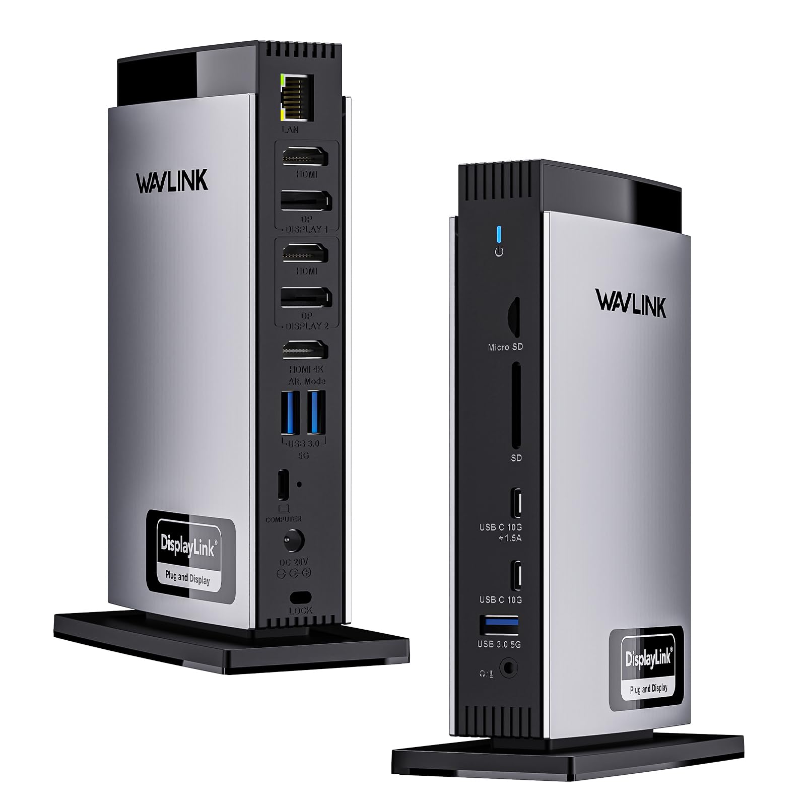 Wavlink Docking Station USB C Triplo Display 4K@60Hz