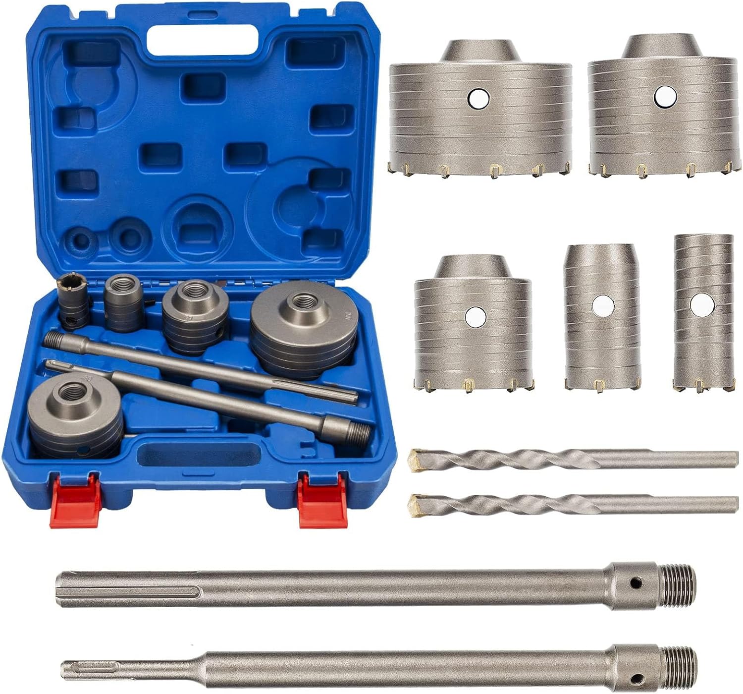 Set 9 Seghe a Tazza per Calcestruzzo con Codolo - immagine 1