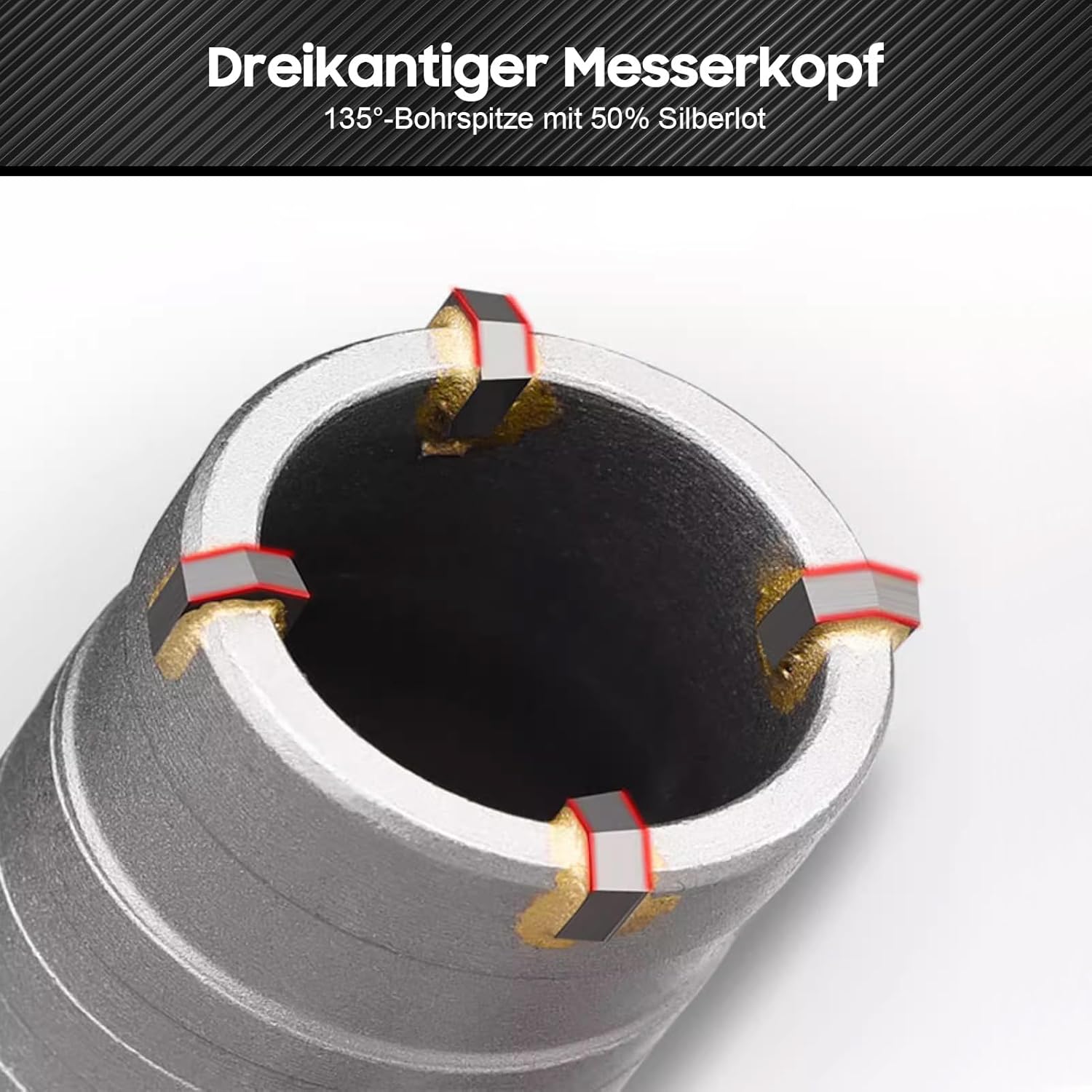 Set 9 Seghe a Tazza per Calcestruzzo con Codolo - immagine 6