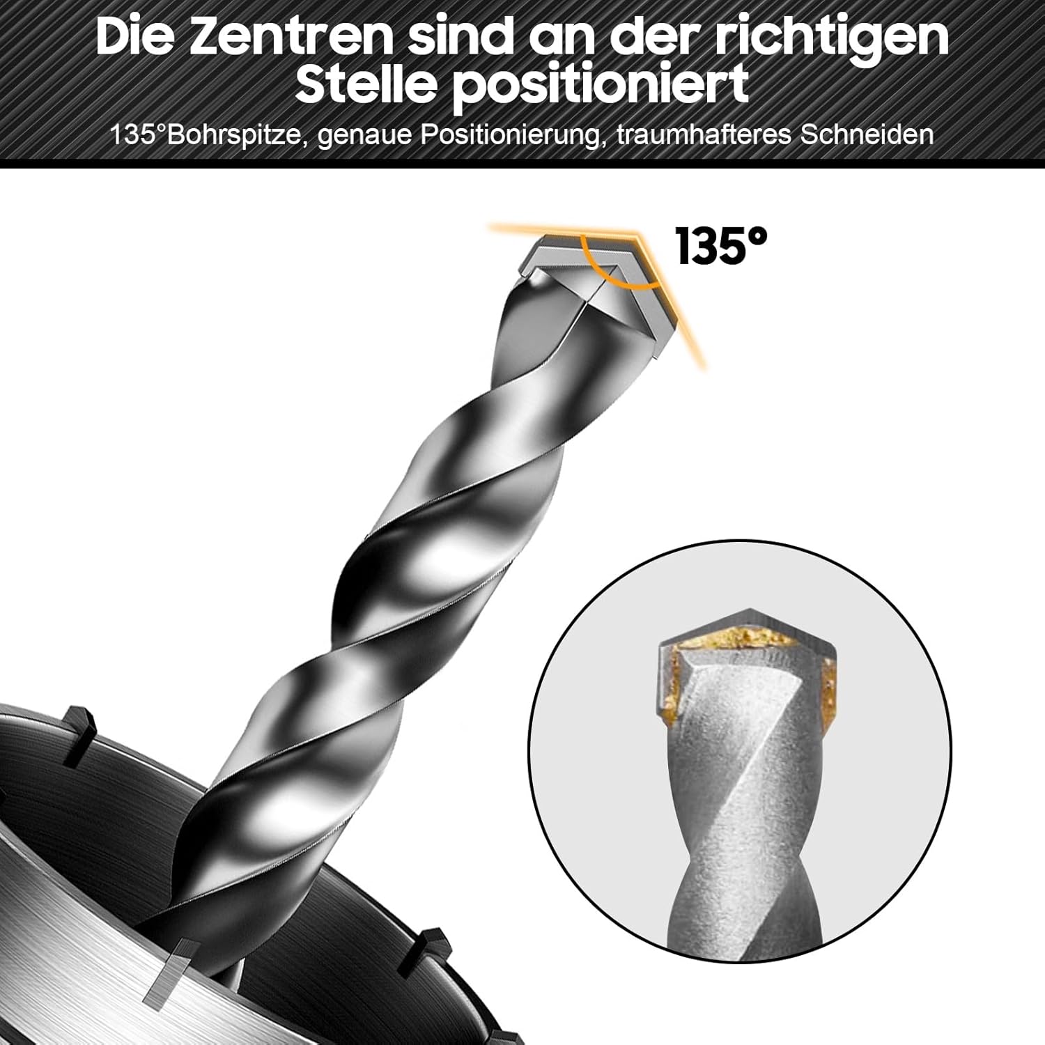 Set 9 Seghe a Tazza per Calcestruzzo con Codolo - immagine 8