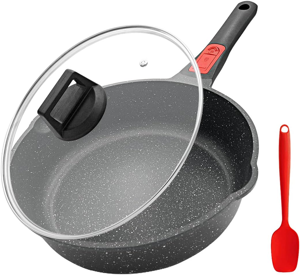 Padella Antiaderente 24cm in Alluminio con Coperchio - immagine 1