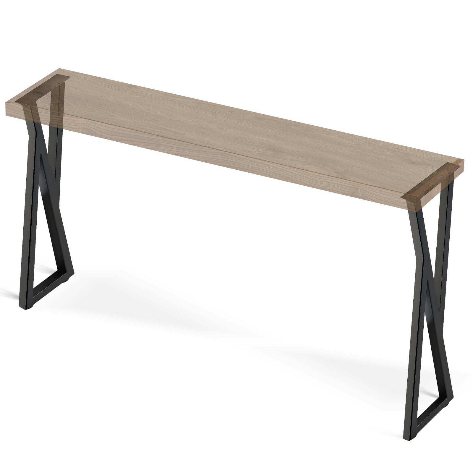 Zilchx Gambe per Tavolo in Metallo 104 cm, 2 Pezzi