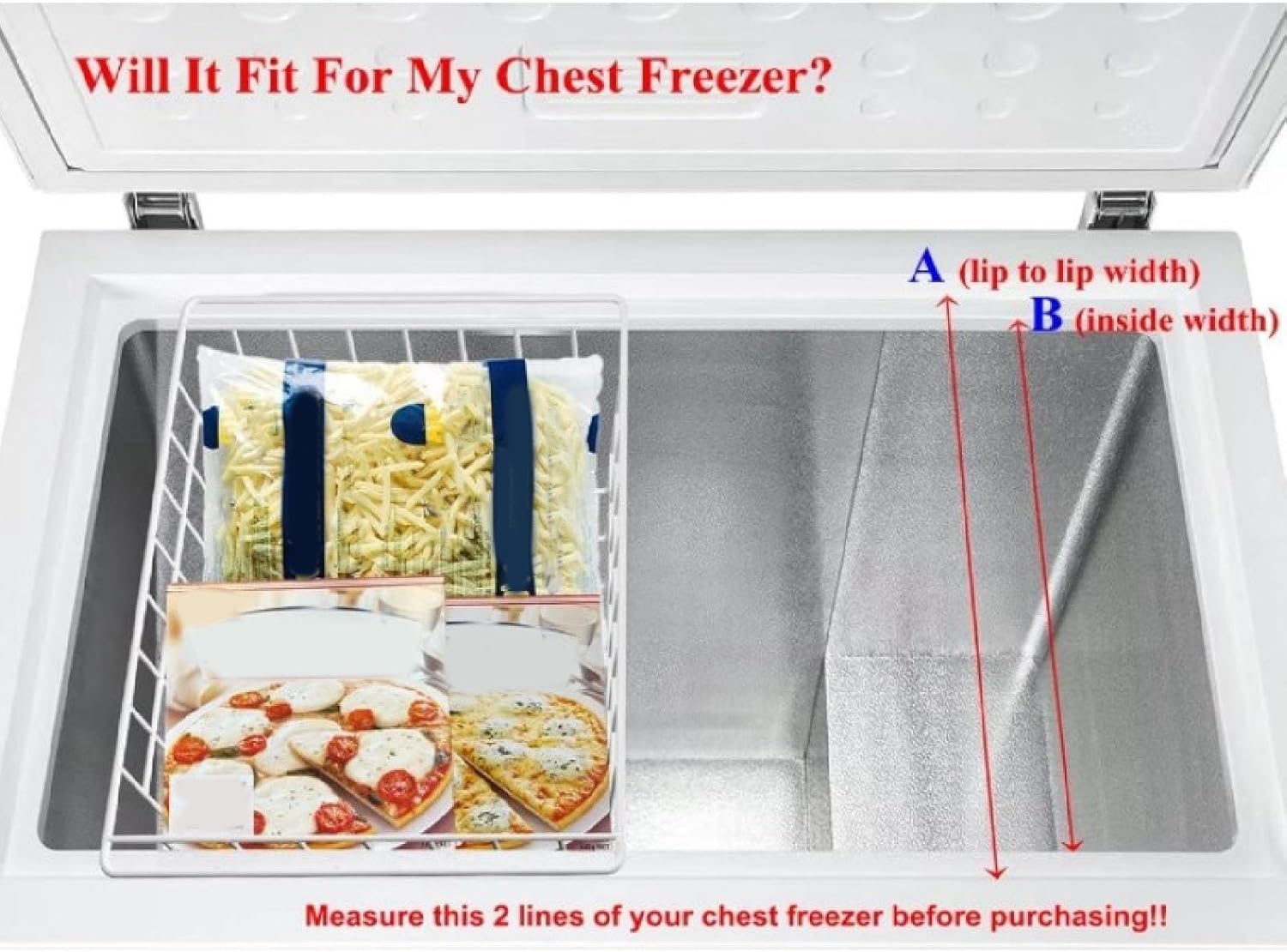 Focket 2Pcs Cestini Organizzatori in Filo Metallico - immagine 5