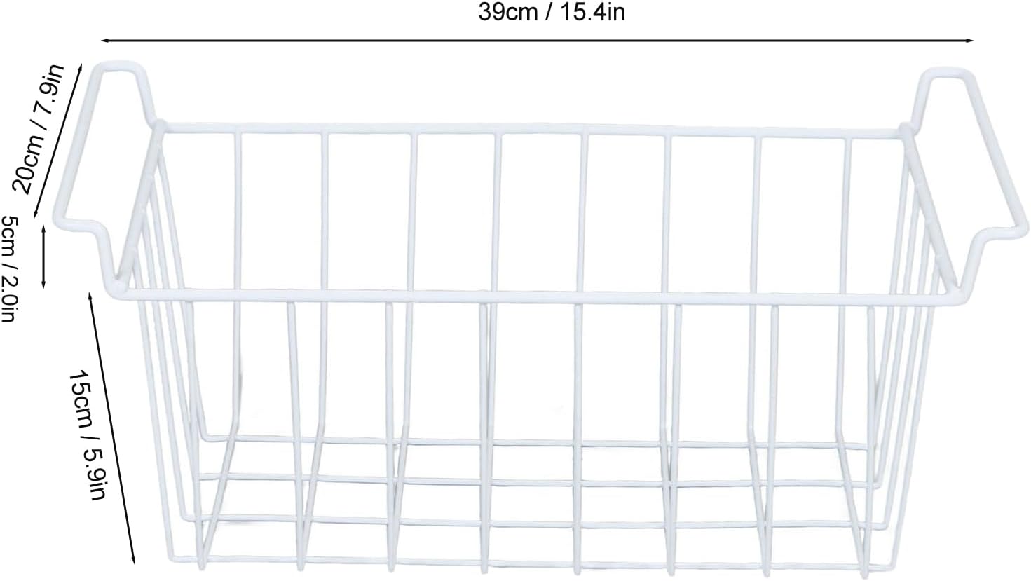 Focket 2Pcs Cestini Organizzatori in Filo Metallico - immagine 7