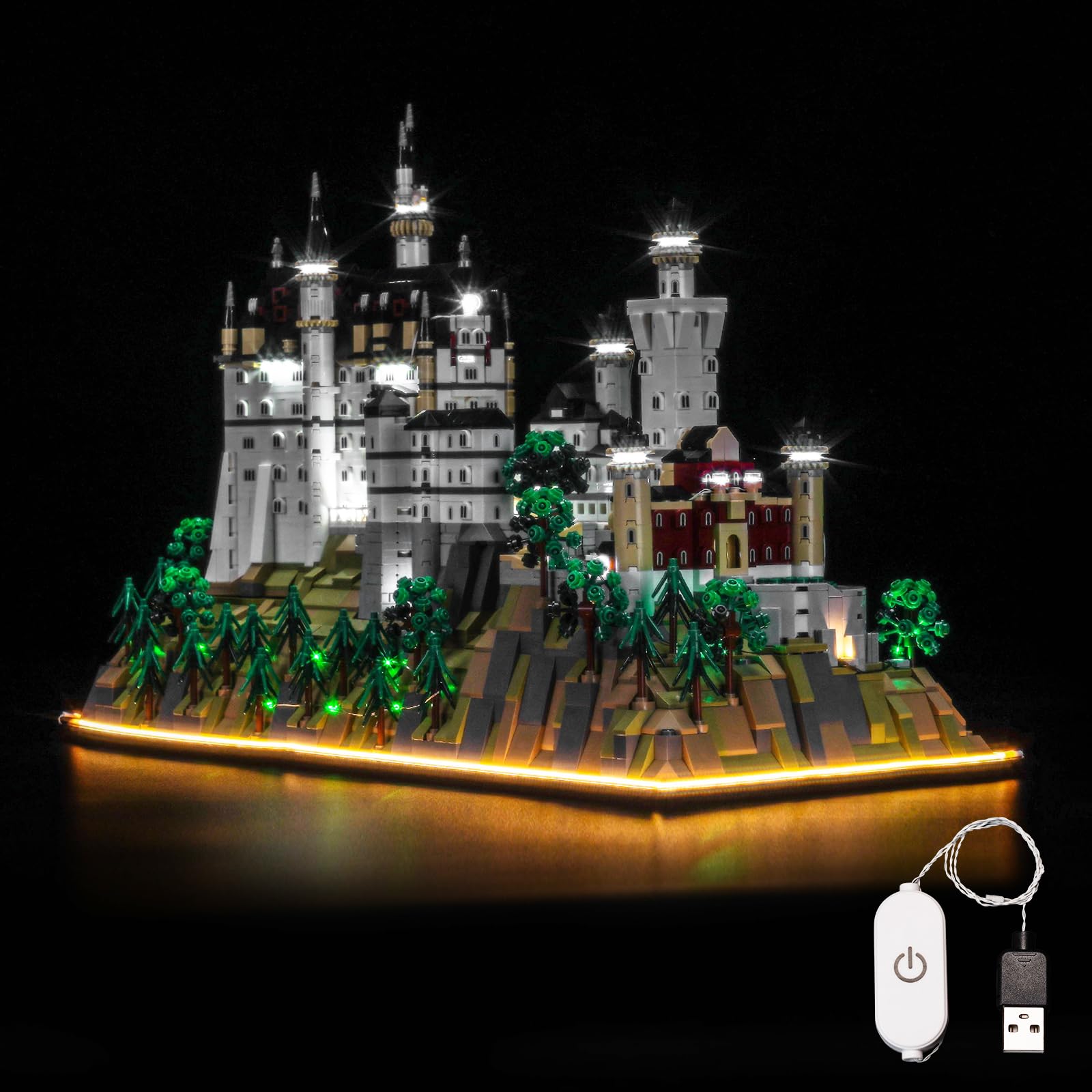 Set Luci LED per Lego 21063 Neuschwanstein Castle